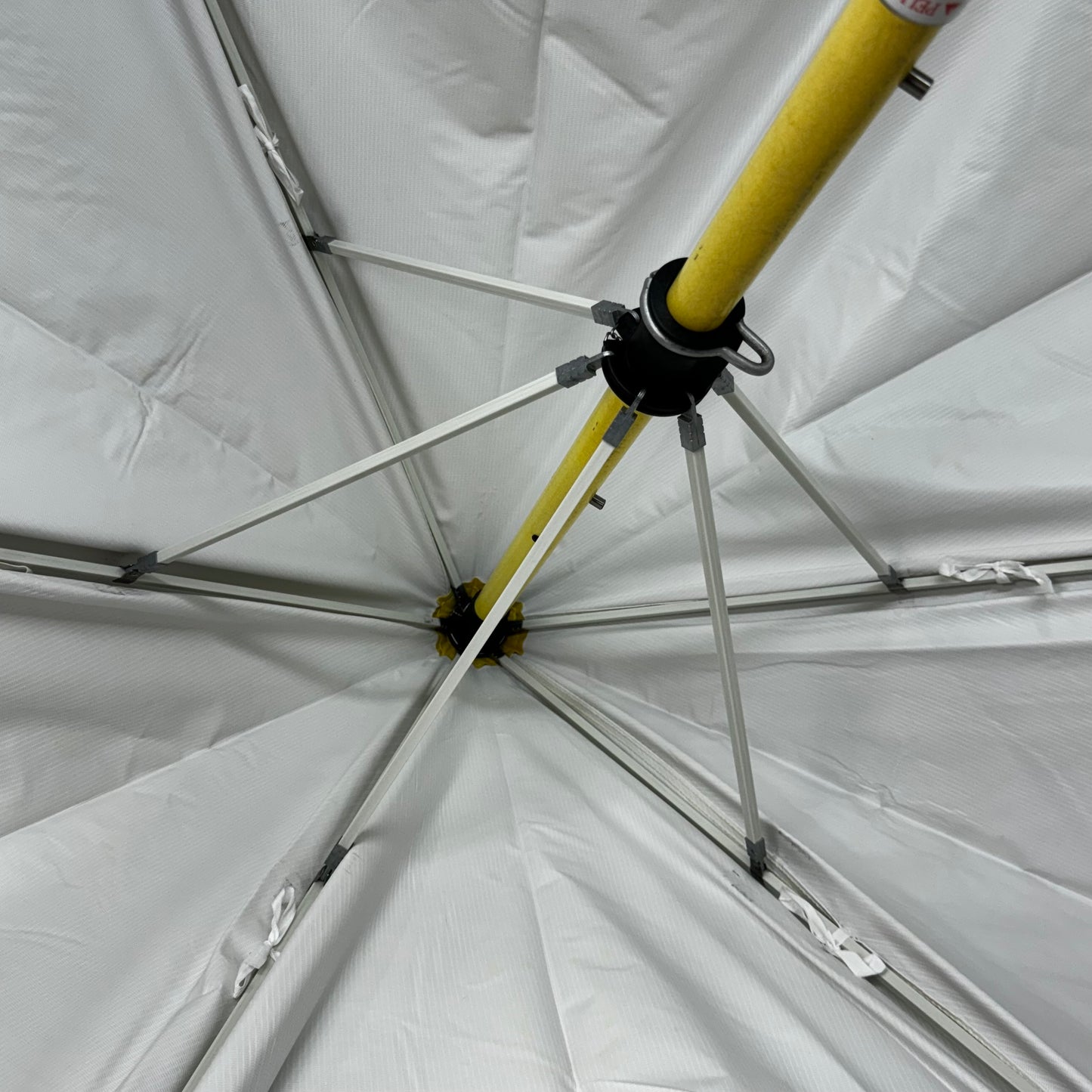 GMP Dielectric Utility Worker's Umbrella w/ 72" Fiberglass Pole Safety Yellow 70352