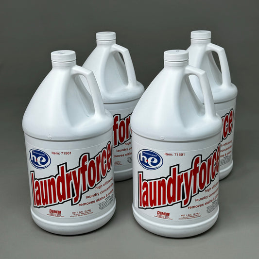 CHEMCOR (4 PACK, 4 GALLONS) Laundryforce Commercial HE Liquid Detergent 71501