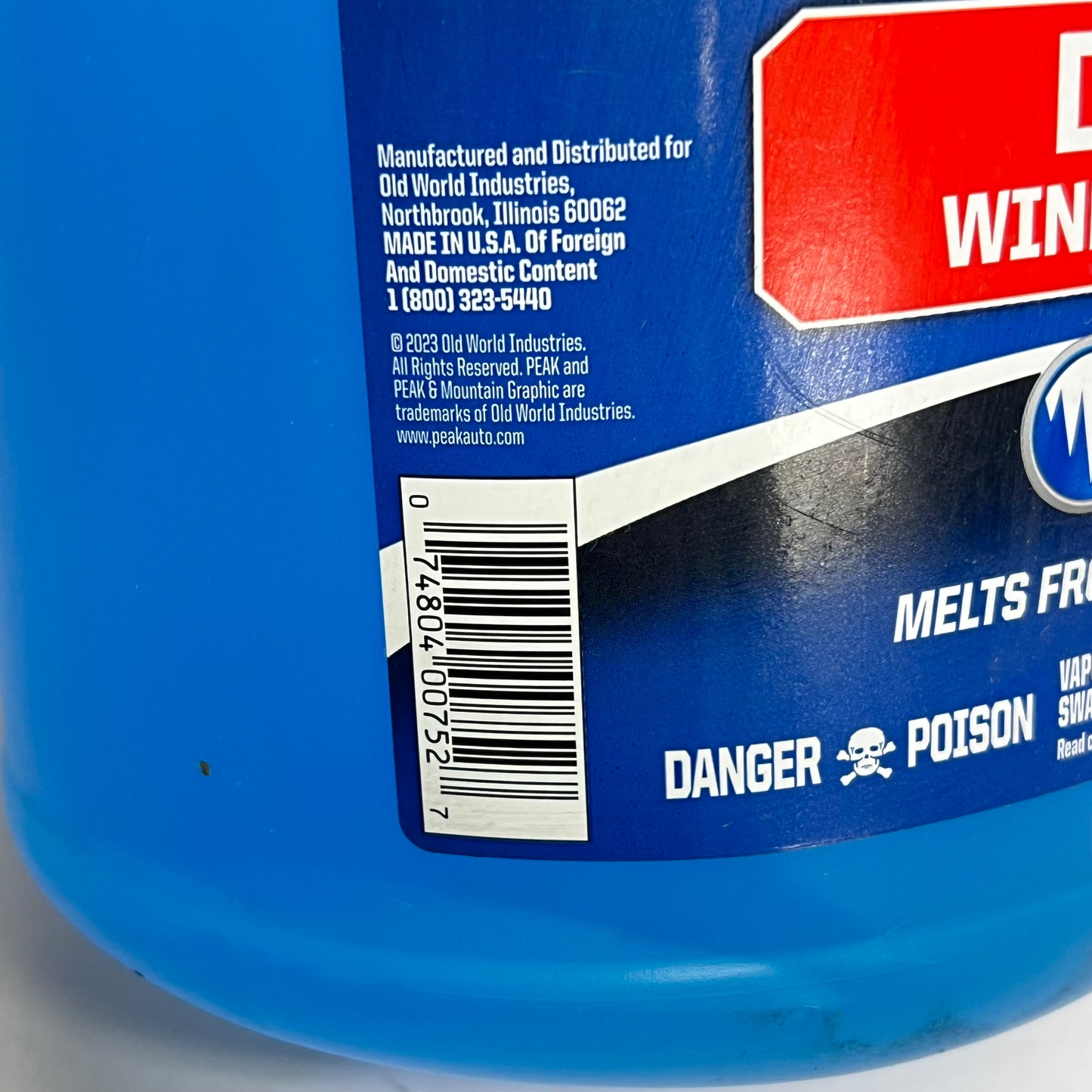 ZA@ PEAK (2 PACK) De-icer Windshield Wash Streak Free -20˚F Blue PWN0G3