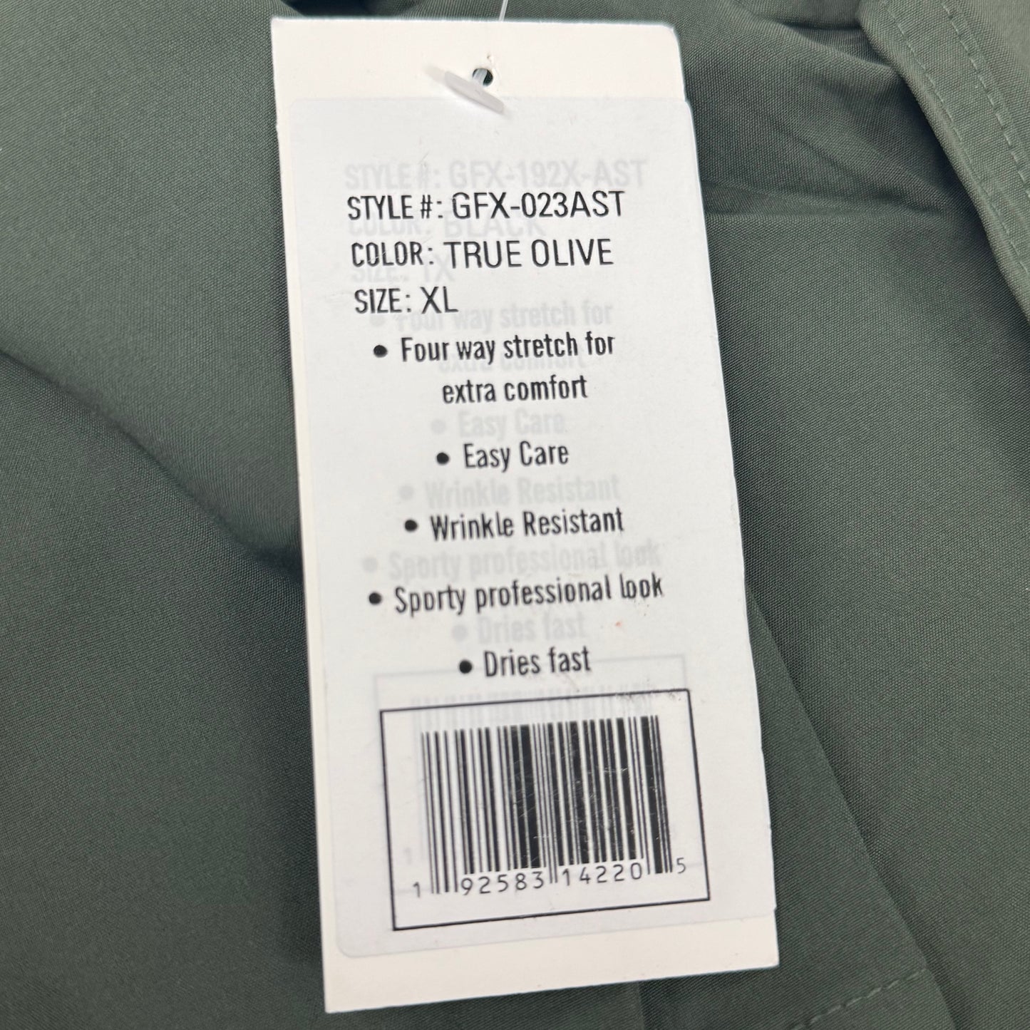 GREEN TOWN 4 Flex Scrubs Jumpsuit Cinch In Waist Women's Sz XL Olive GFX-023AST