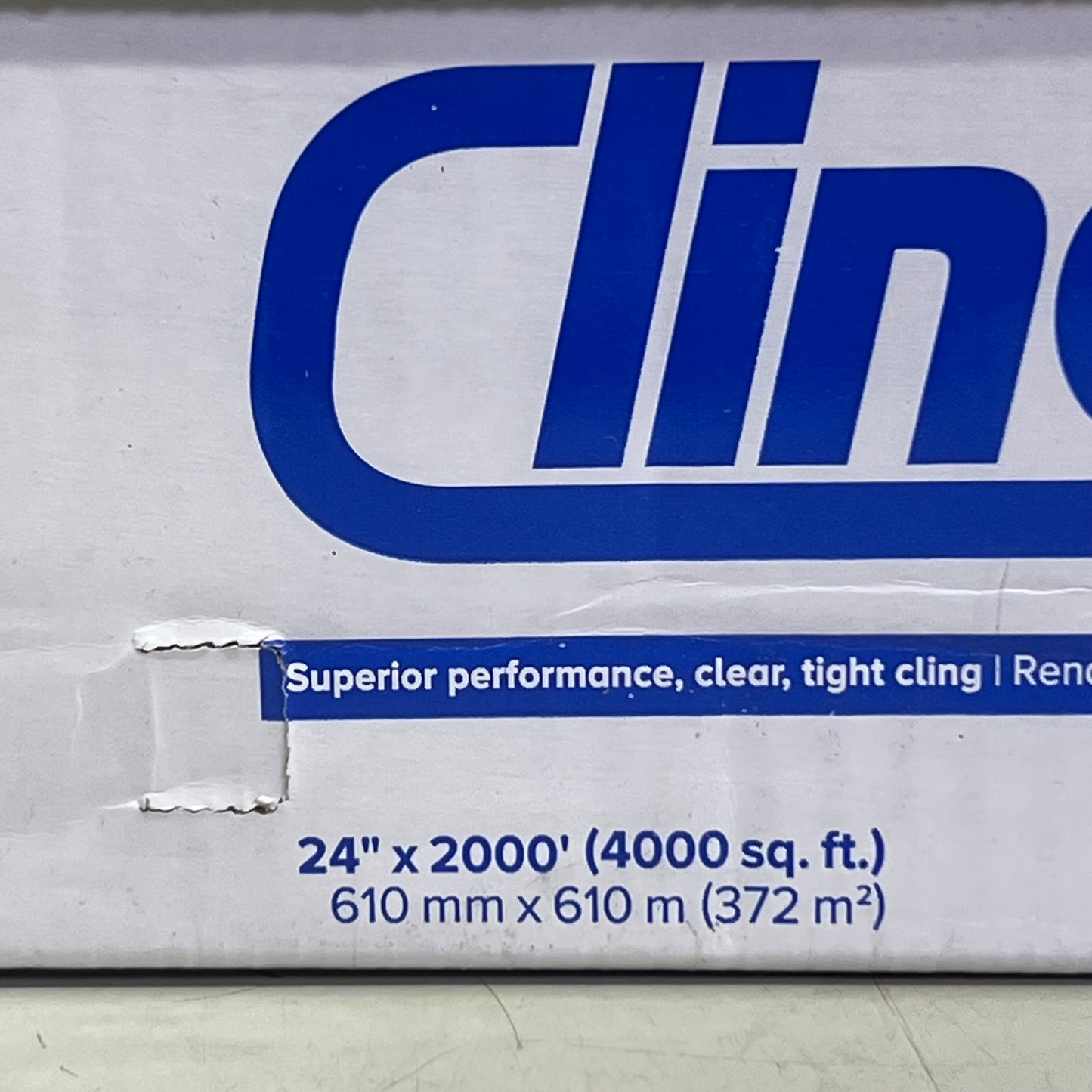 BERRY CLINGCLASSIC Food Wrap Sz 24" x 2000', Clear J1504373