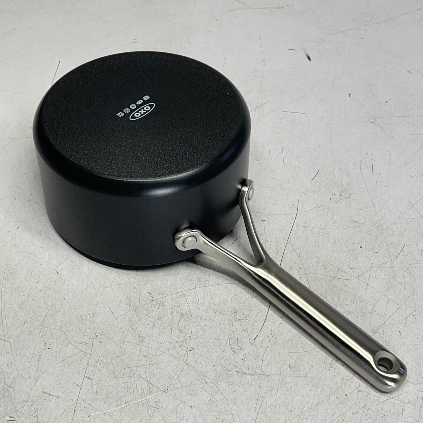 OXO (4 PIECE) Professional Ceramic Non-stick Sauce Pan Set 2.3qt - 1.7qt Black