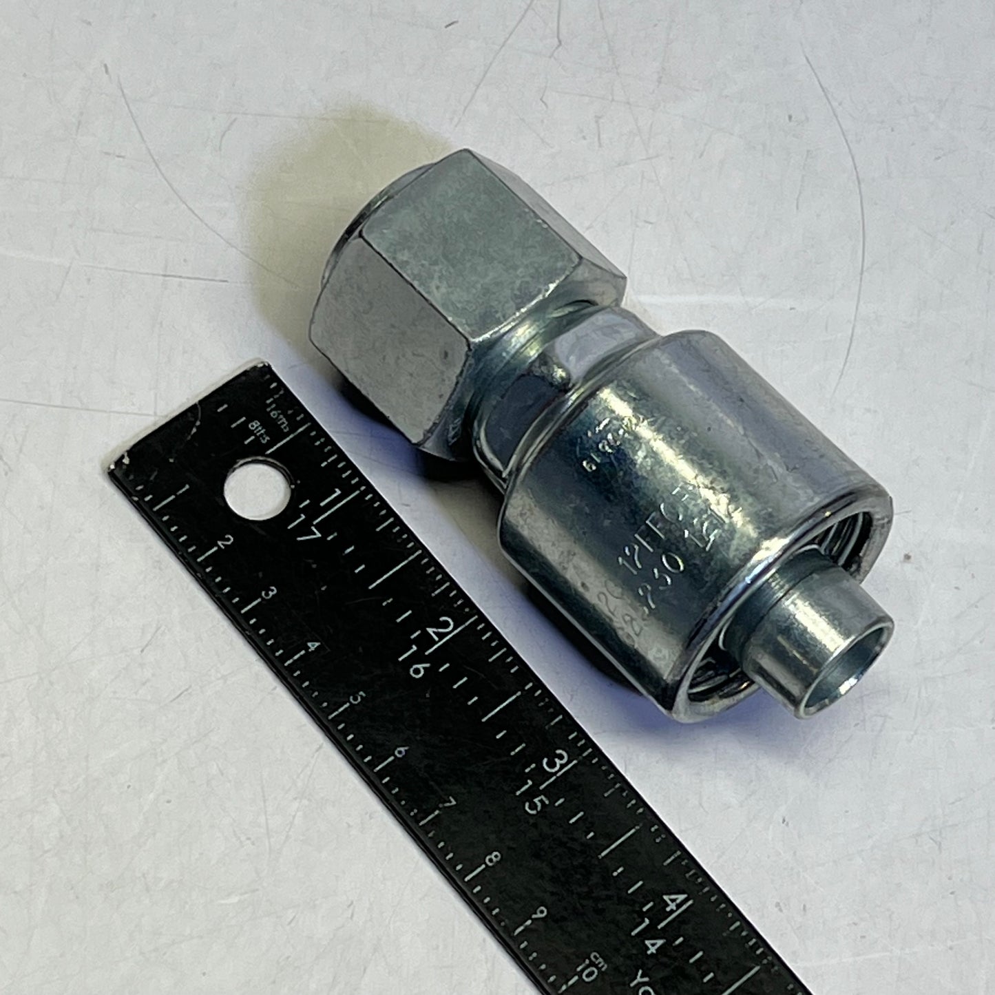 GATES  Female Flat-face O-ring Swivel Coupling 3/4" x 3.65" Silver G25230-1212