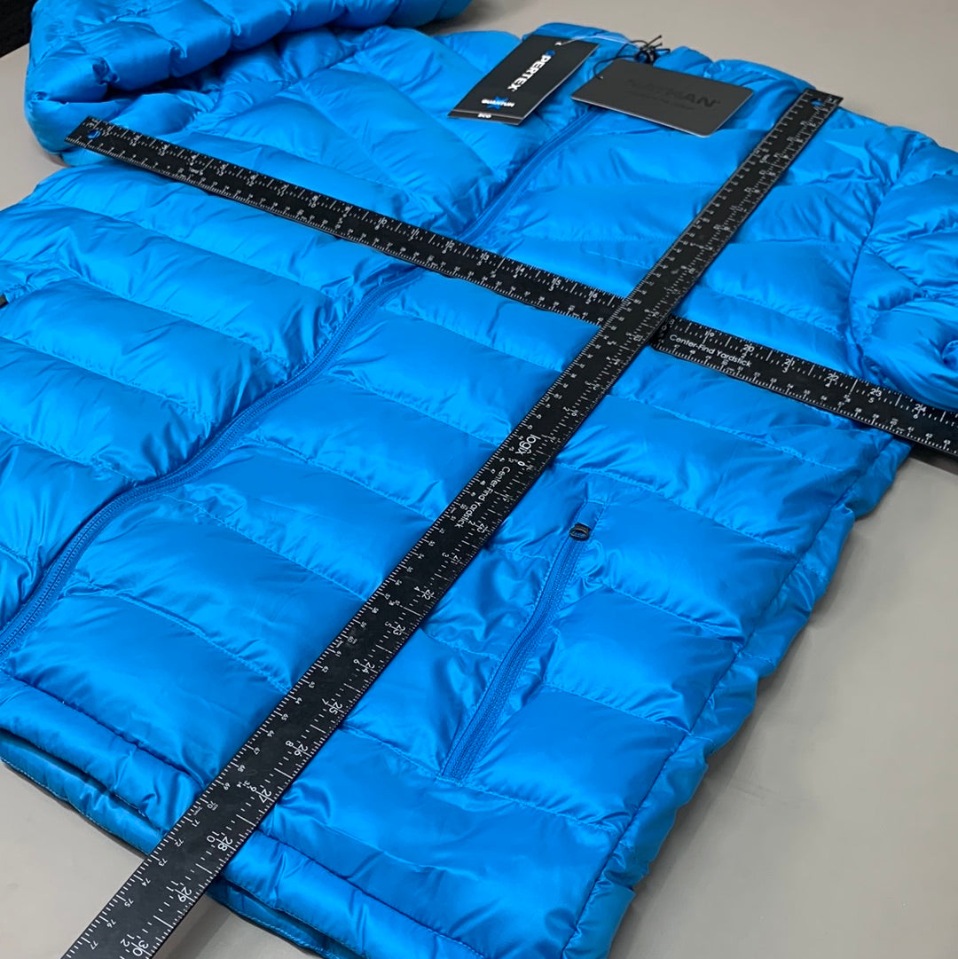 NATHAN Puffer Jacket Pertex Running Men's XL Aster Blue NS550540-60094-XL (New)