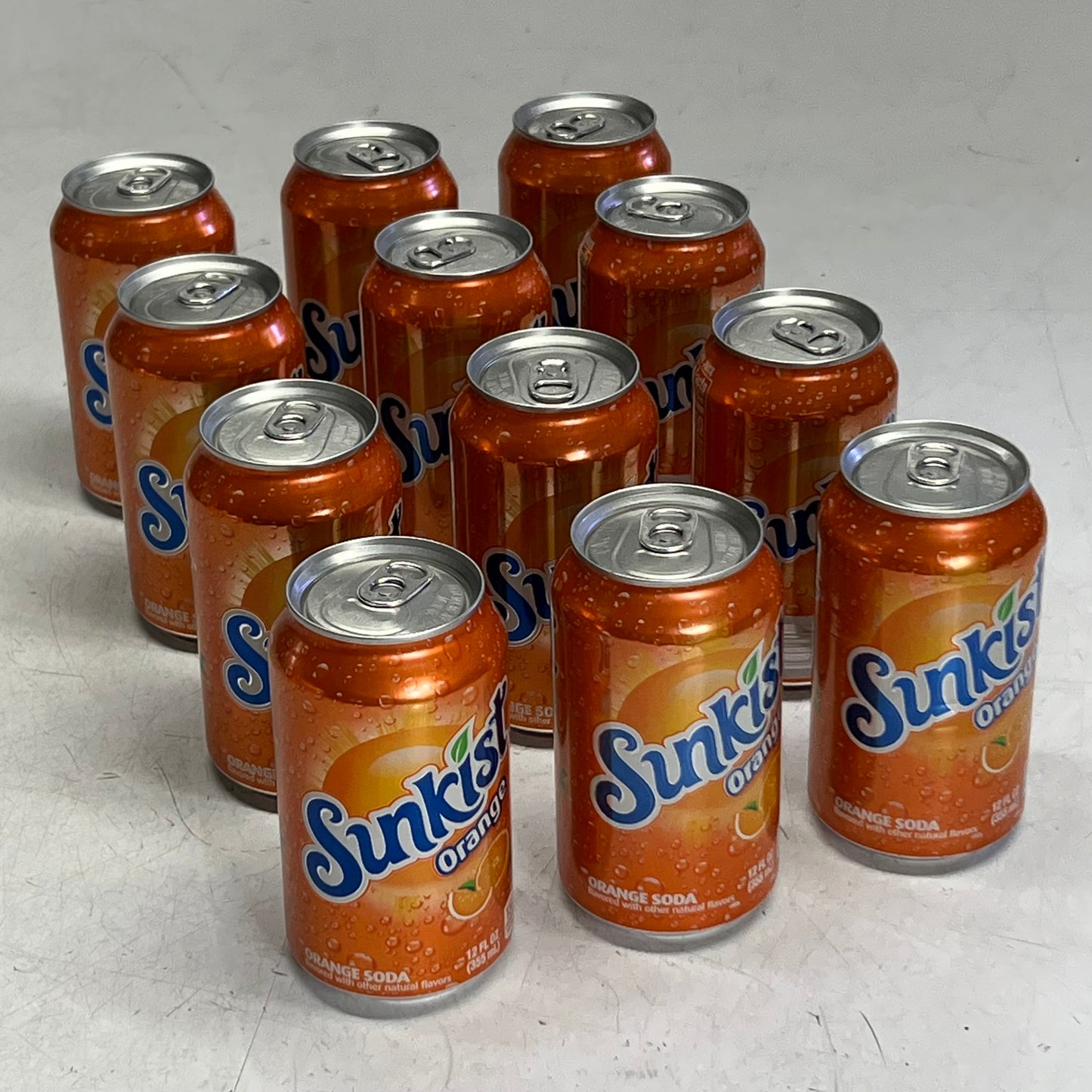 ZA@ SUNKIST (12 PACK) Orange Soda 12 Fl Oz. BB 10/26