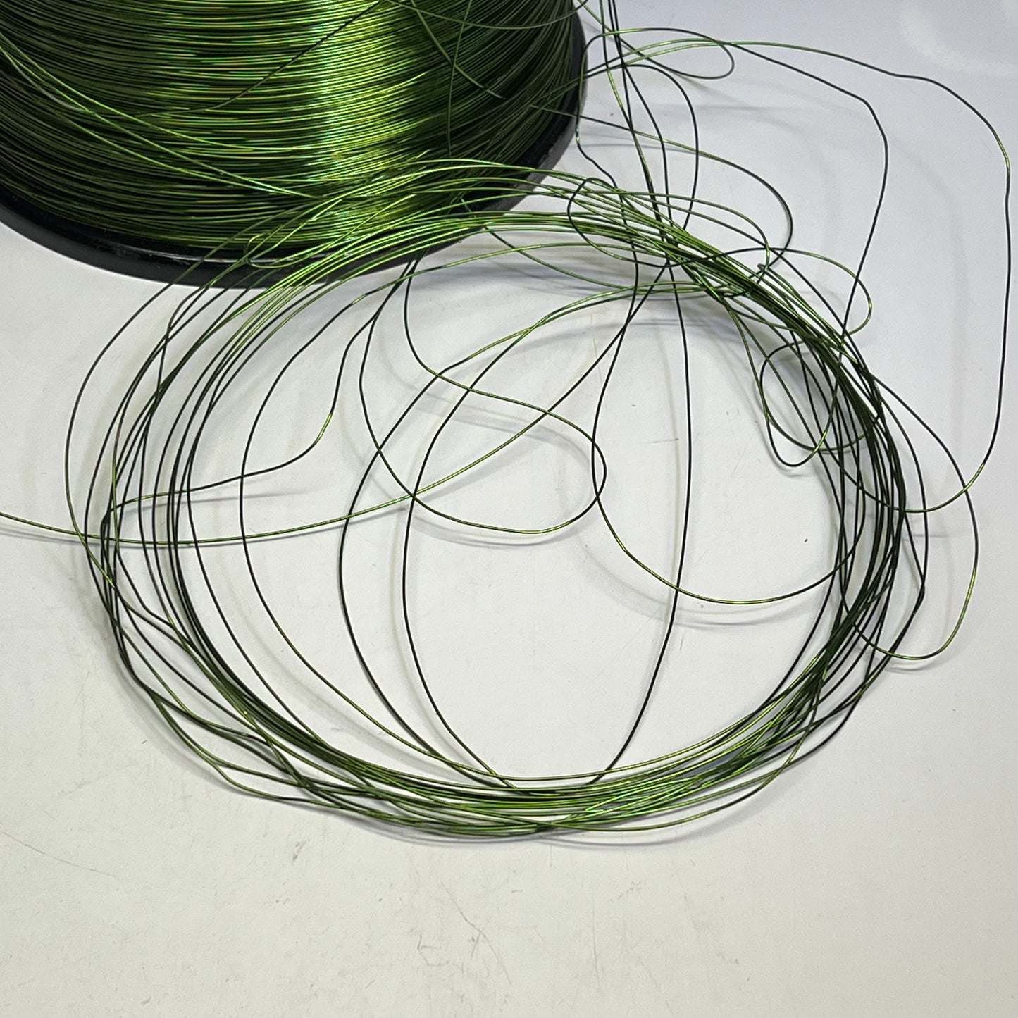 ELEKTRISOLA Copper Magnet Wire Polyester AQ18 18 AWG Green C141BX00180081A