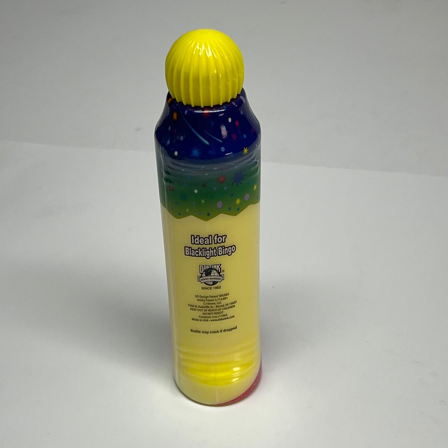 DAB O INK (12 PACK) Super Bright Full Fluorescent Bingo Ink Marker 4oz Yellow