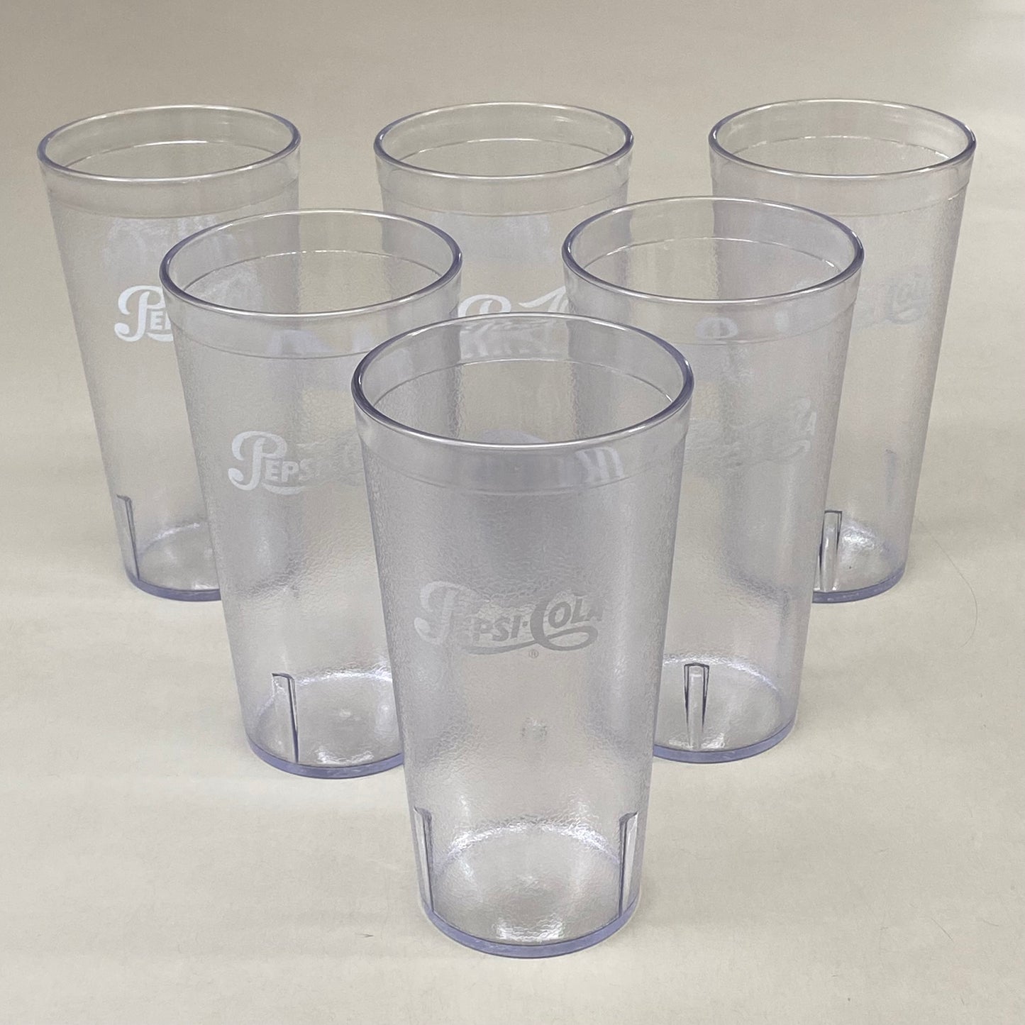 CFS BRANDS (6 Pack) Pepsi Script Tumbler Cups 20oz Clear 5220841C2