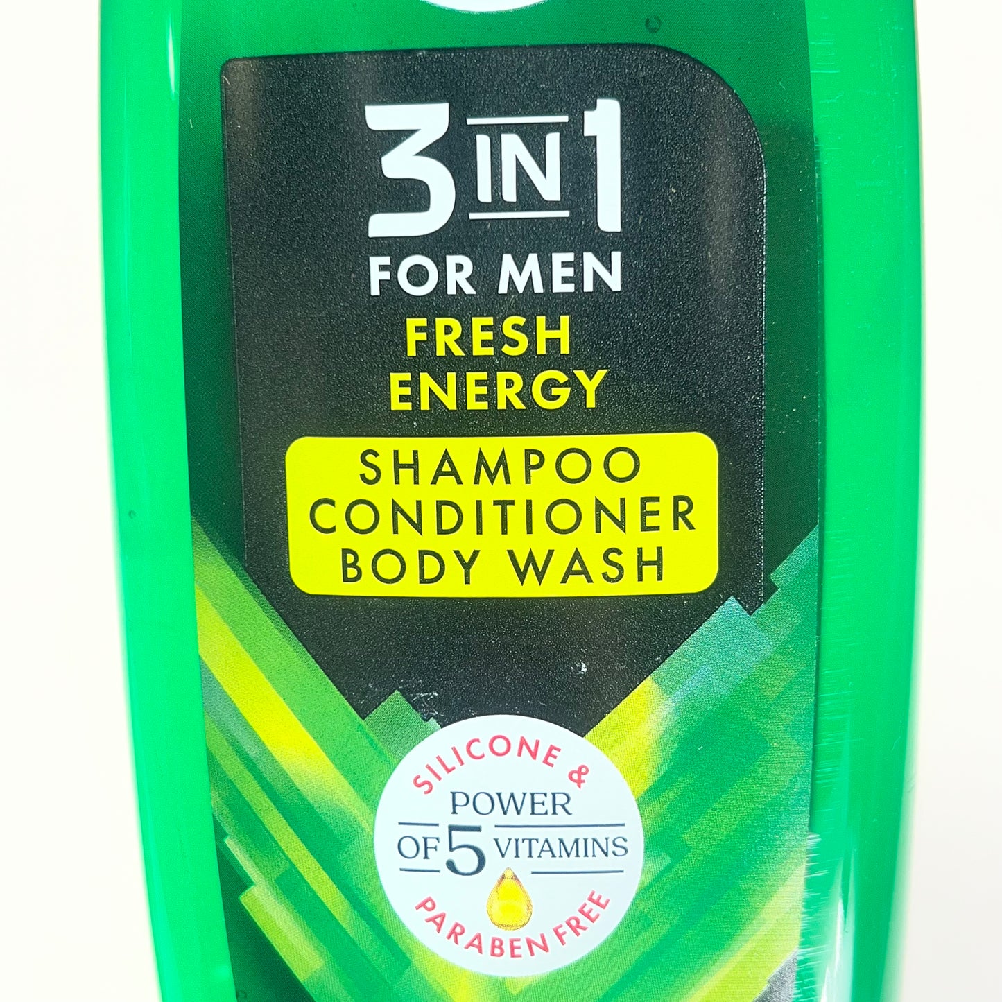 ZA@ VO5 (3 PACK) 3 In 1 For Men Fresh Energy Shampoo, Conditioner & Body Wash 15 Fl Oz