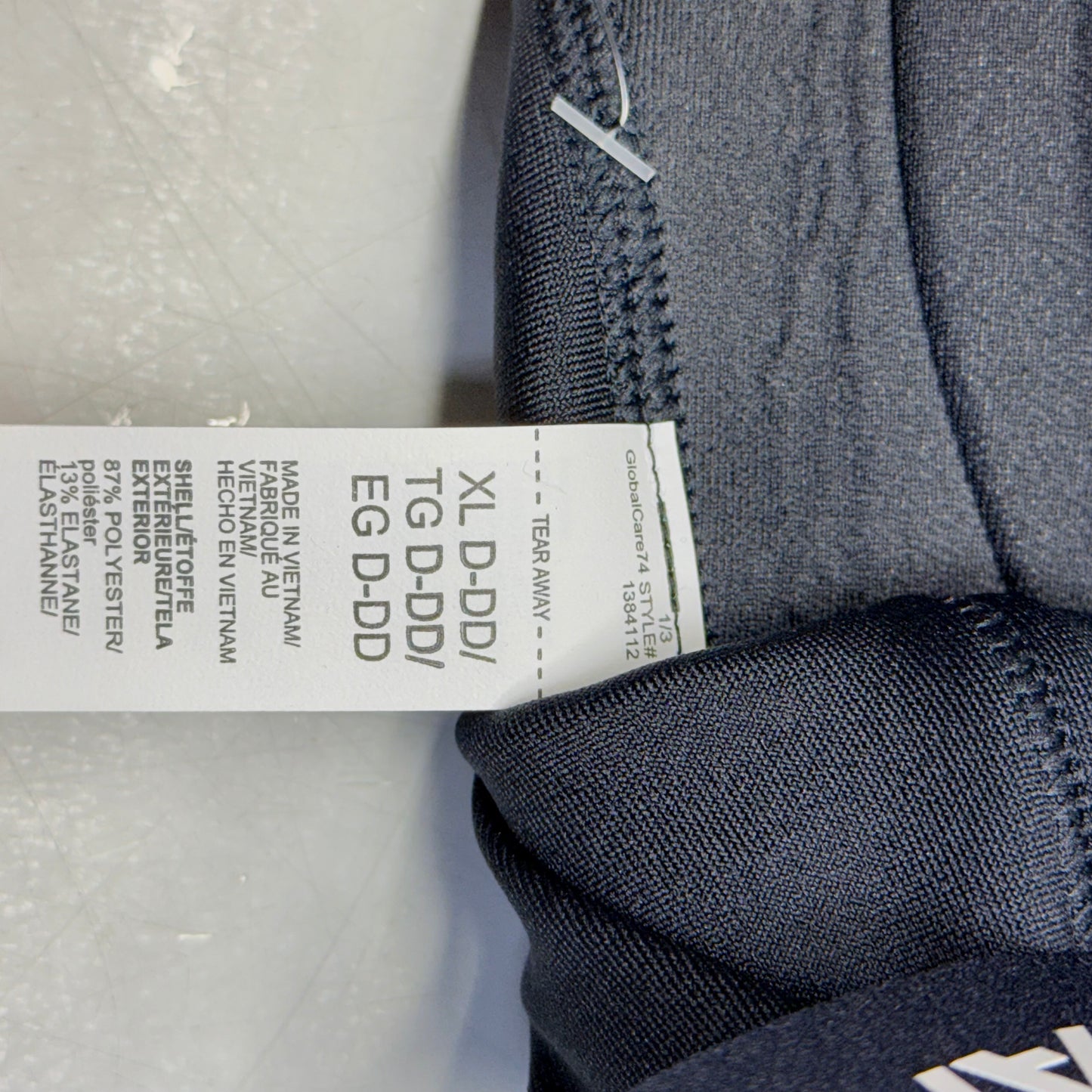 UNDER ARMOUR Infinity 2.0 High Sports Bra Fitted Women's Sz XL Cup(D-DD) Black