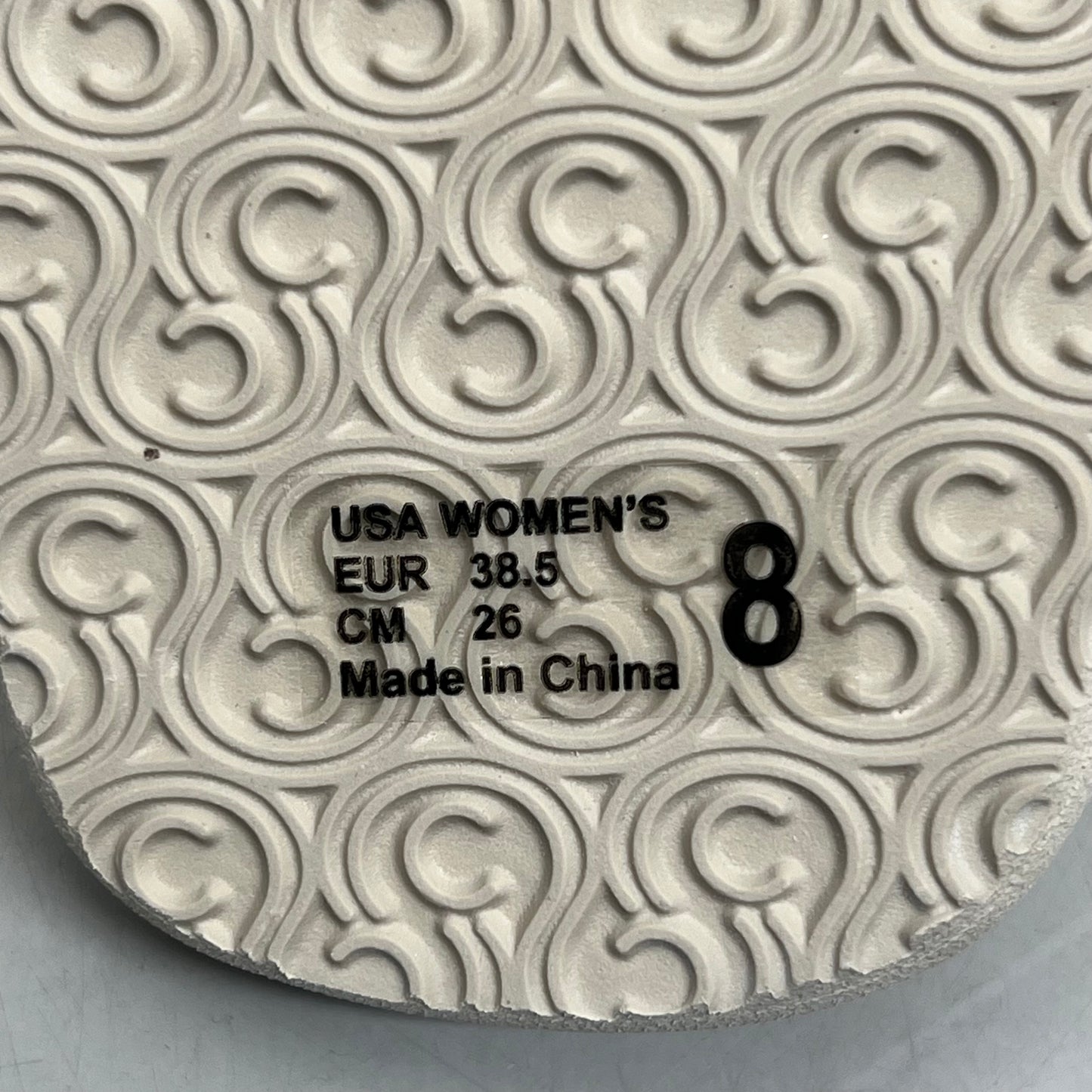 COBIAN Nia's Bounce Synthetic Leather Sandals Women's Sz 8, EU 38.5 Cream NIA25-110-8