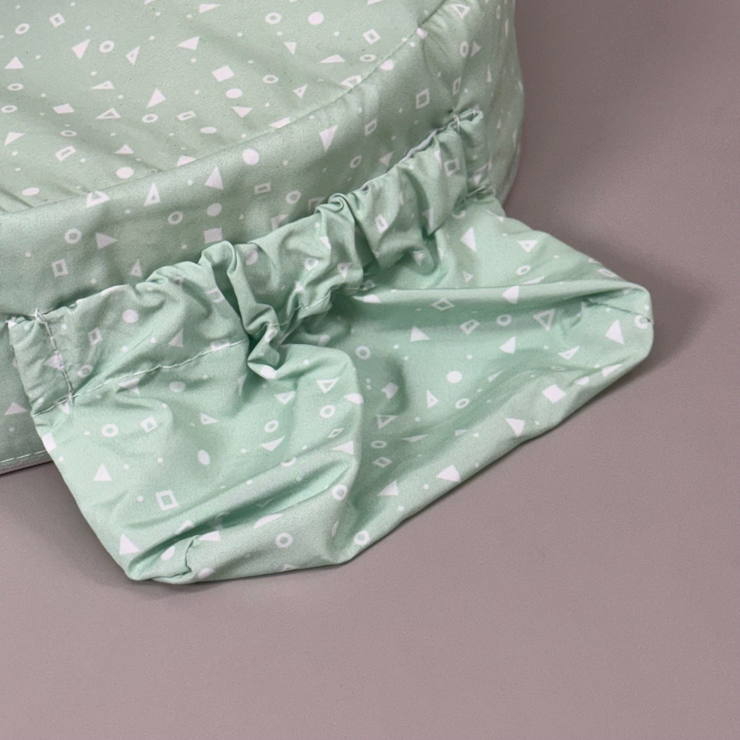 ZA@ MY BREAST FRIEND Original Side Pocket Nursing Pillow Support Mint Green 22" x 15"