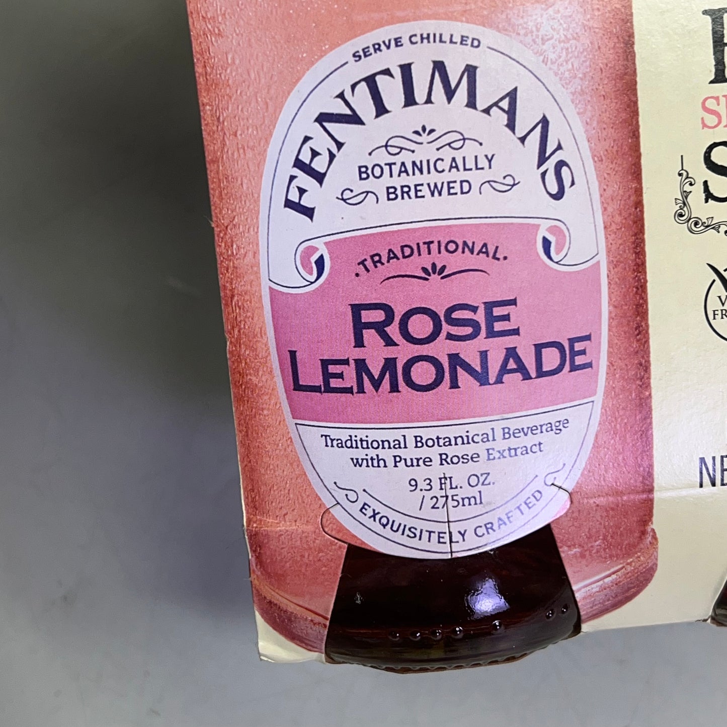 ZA@ ZA@ FENTIMANS (4 PACK) Botanically Brewed Rose Lemonade In Glass Bottles 9.3 Fl Oz