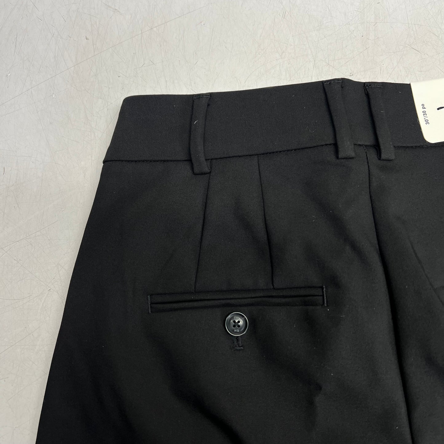 RW & CO Mid-rise Long Straight Leg Trousers  Women's Sz 2 Black 489621