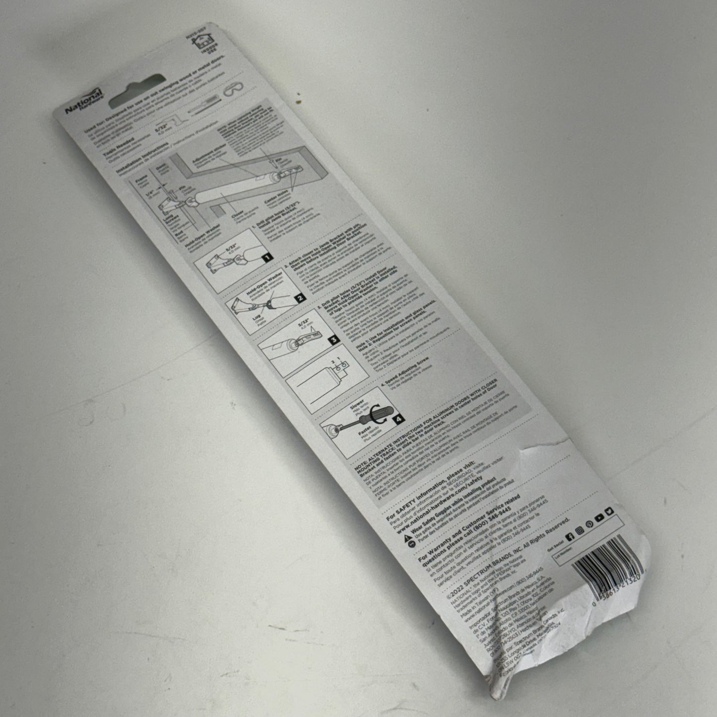 NATIONAL HARDWARE Screen/Storm Door Closer Sz 13"L N213-207