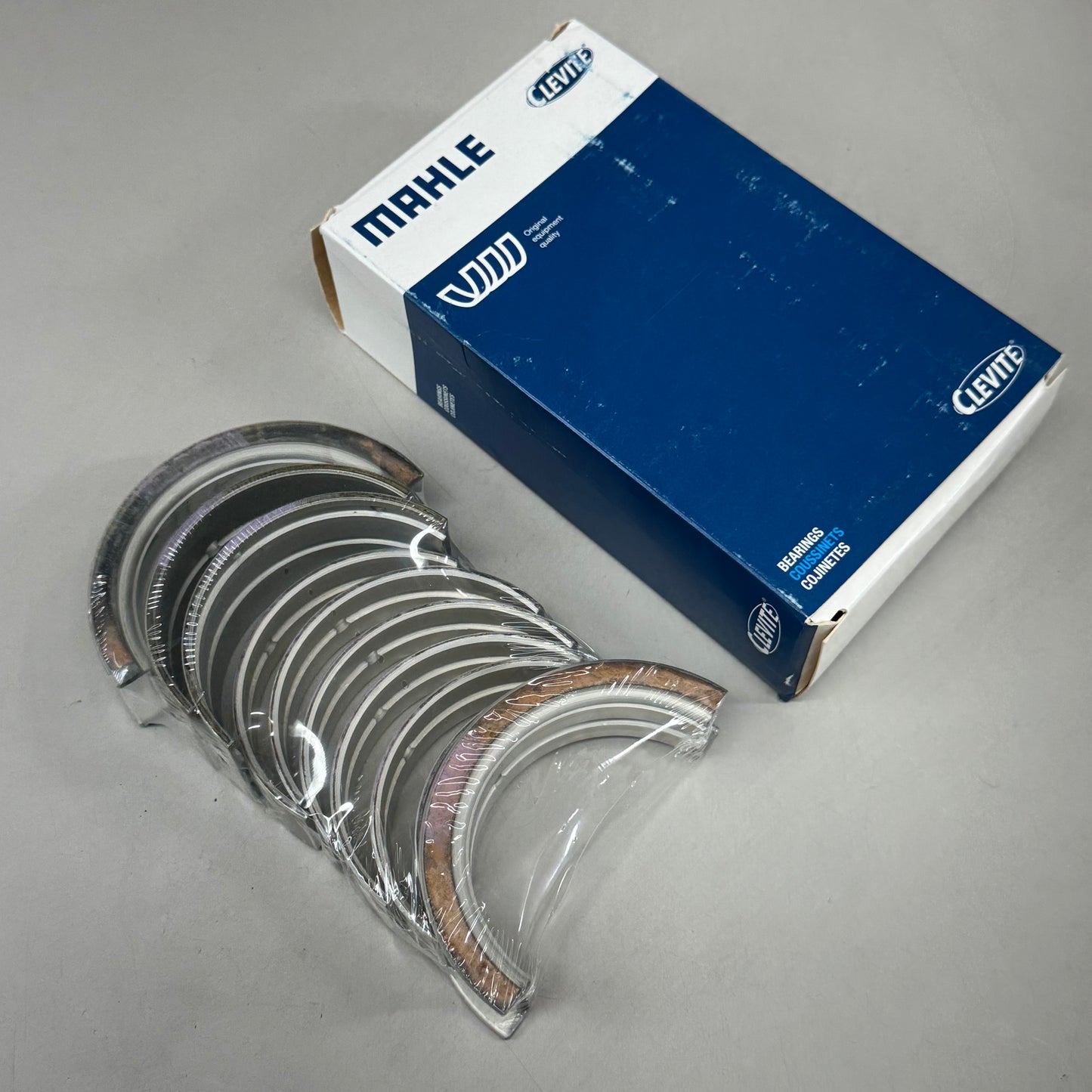 MAHLE (9 Pieces, 1 Box) Clevite Crankshaft Bearing High Performance Durability For Buick & Pontiac MS-496P-20