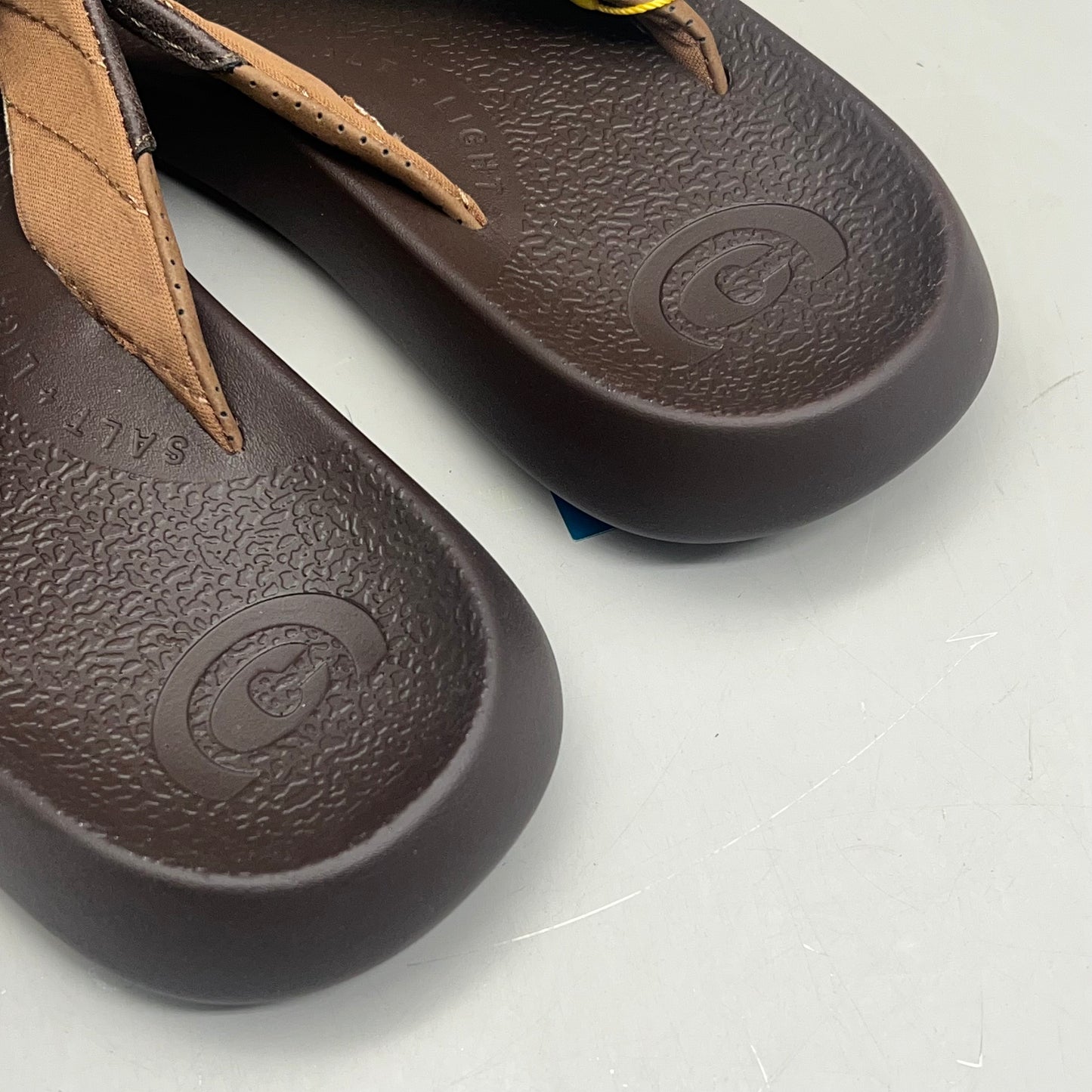 COBIAN Compass Synthetic Leather Strap Sandals Men's Sz 11, EU 44 Chocolate COM25-201-11