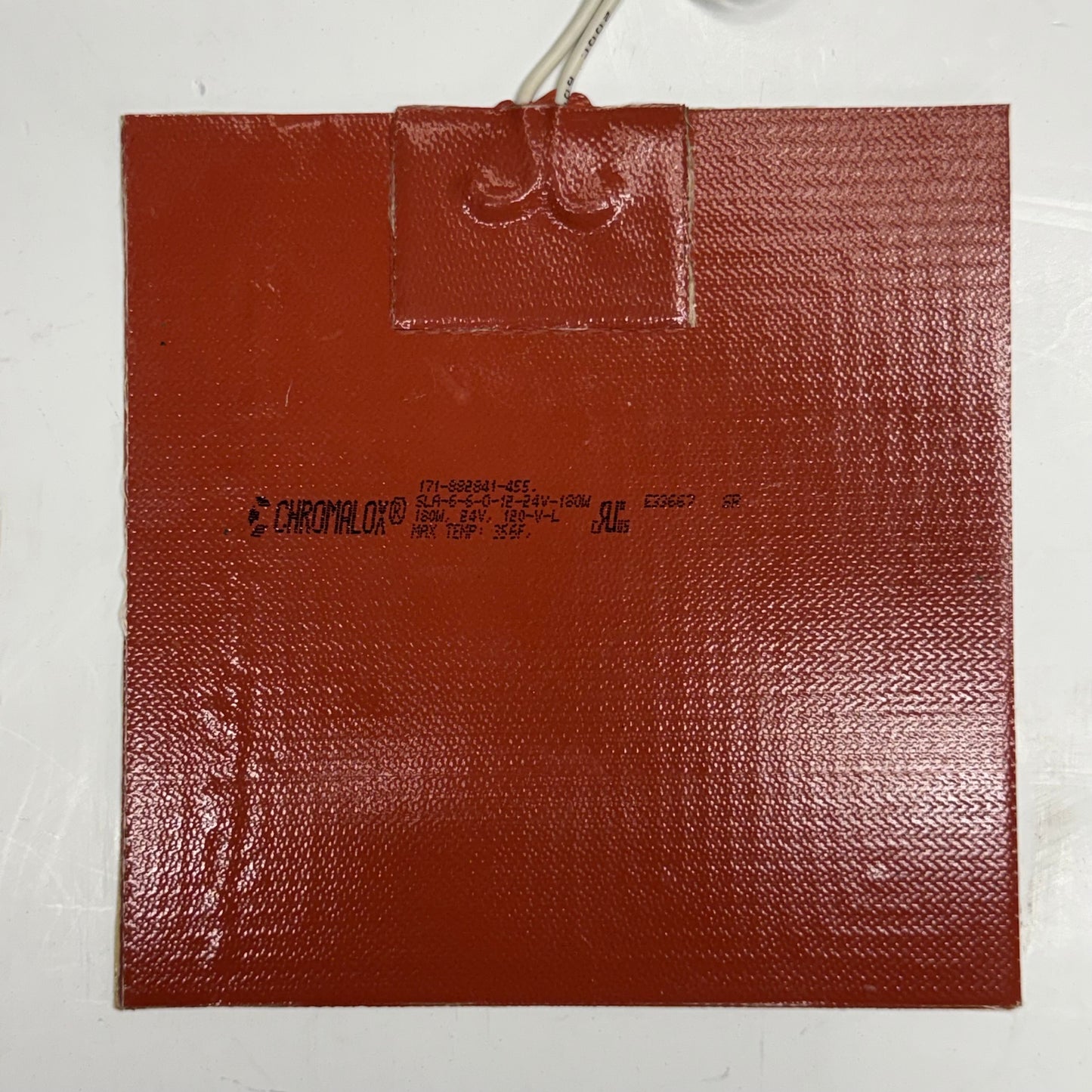 CHROMALOX Silicone Rubber Heater Pad 24V 45W 3M VHB SLA-3-3-O-12-24V-45W