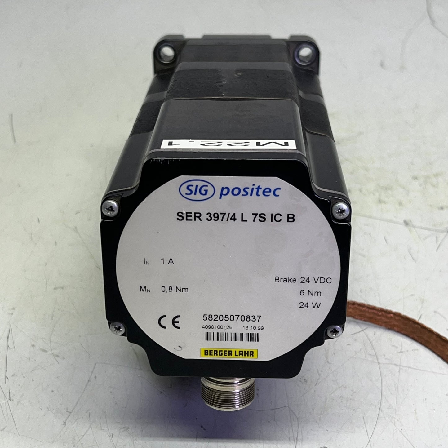 BERGER LAHR SIG Positec Stepper Moto 24 VDC 6Nm 24 W SER 397/4 L 7S IC B