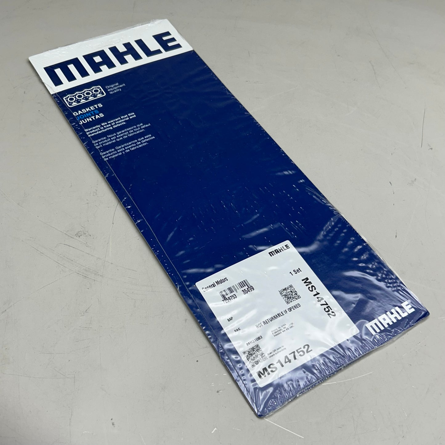MAHLE Fuel Injection Plenum Gasket Replacement Part For Chevy & Pontiac MS14752