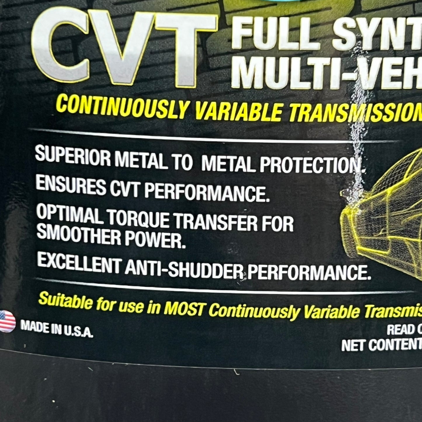 TRUE BRAND Fully Synthetic Premium CVT Fluid w/ Extreme Protection 1 Gal T4CV28