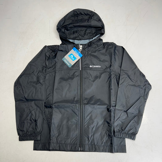 COLUMBIA Waterproof Fabric Glenmaker Jacket  Boy's Sz XL Black RB3416-009