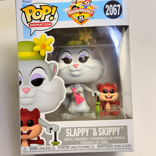 FUNKO POP Slappy & Skippy Vinyl Figures Animaniacs Ages 3+ 2067