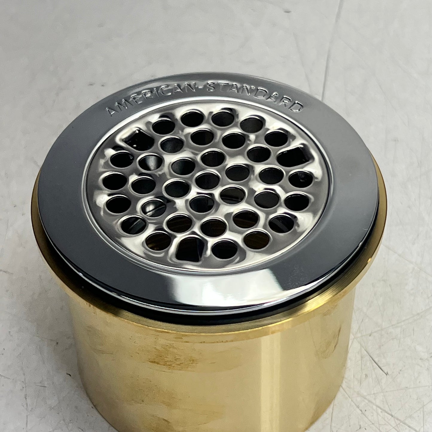 AMERICAN STANDARD Heritage Grid Strainer Drain  3" IPS Connection  Chrome