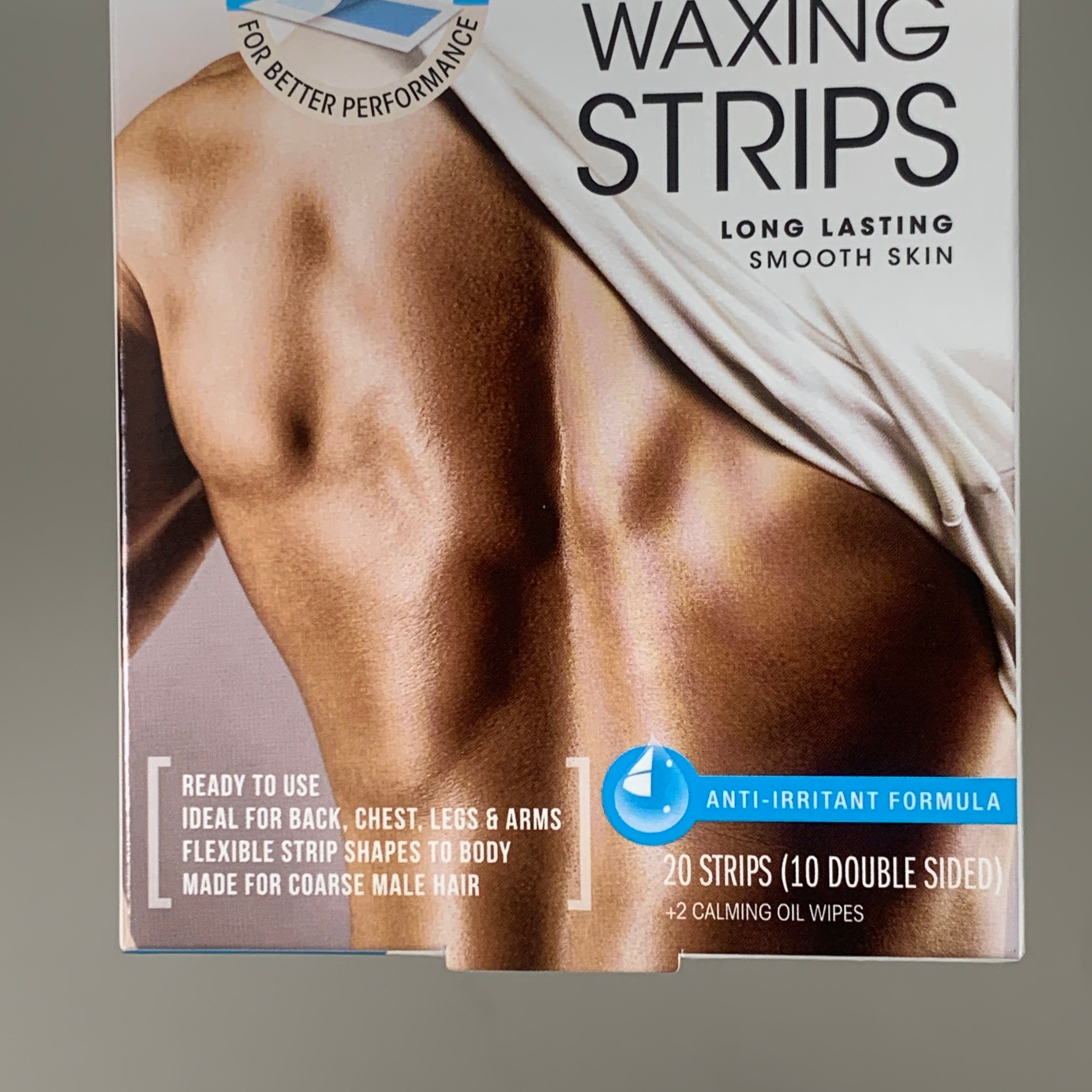 NADS 2 PK Mens Body Wax Strips for Course Male Hair 3494EN06 PayWut