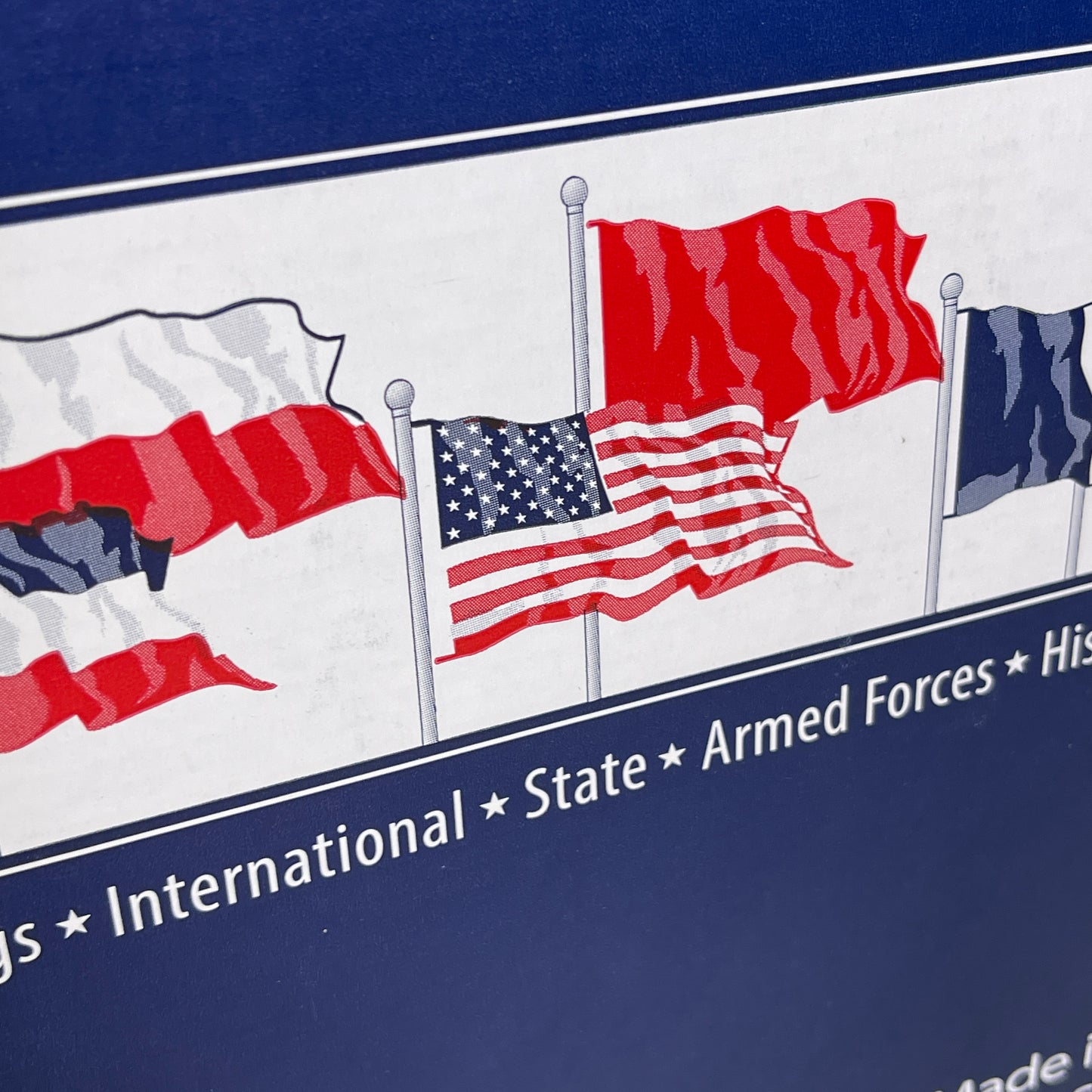 ANNIN American Flag USA Made Nylon UV Resistant 4'x 6' Red, White & Blue 3JN77