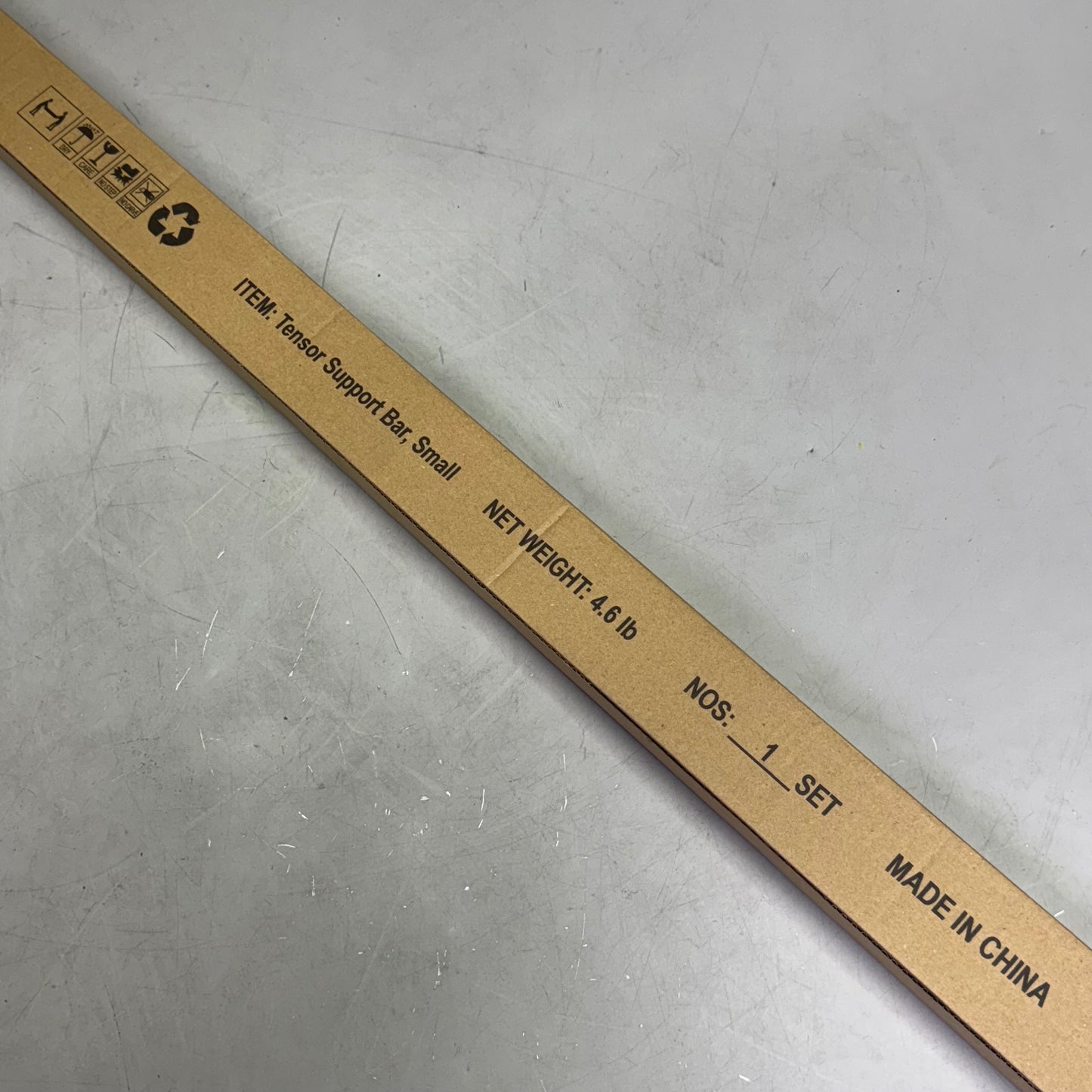 SITONIT SEATING Tensor Support Bar Sz 43" L x 1.5" W, Grey 80-009549-01