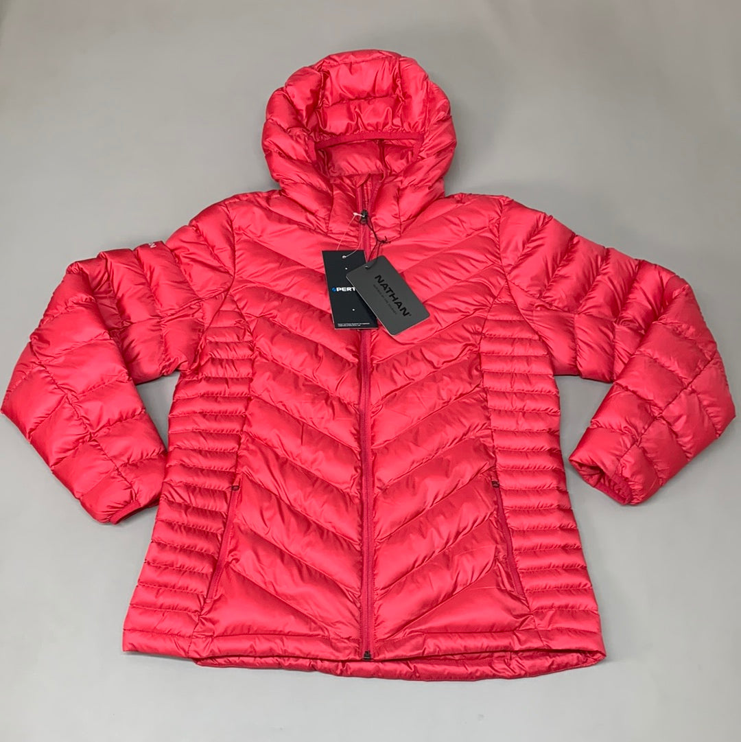 NATHAN Puffer Jacket Pertex Running Women's L Raspberry Wine NS50580-20094-L