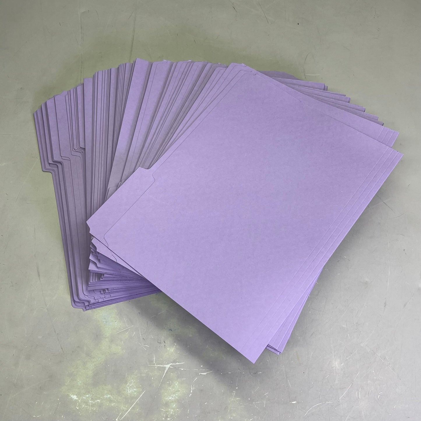 SMEAD (100 PACK) Reinforced File Folder Letter Sz 1/3 Cut Tab Lavender 12434