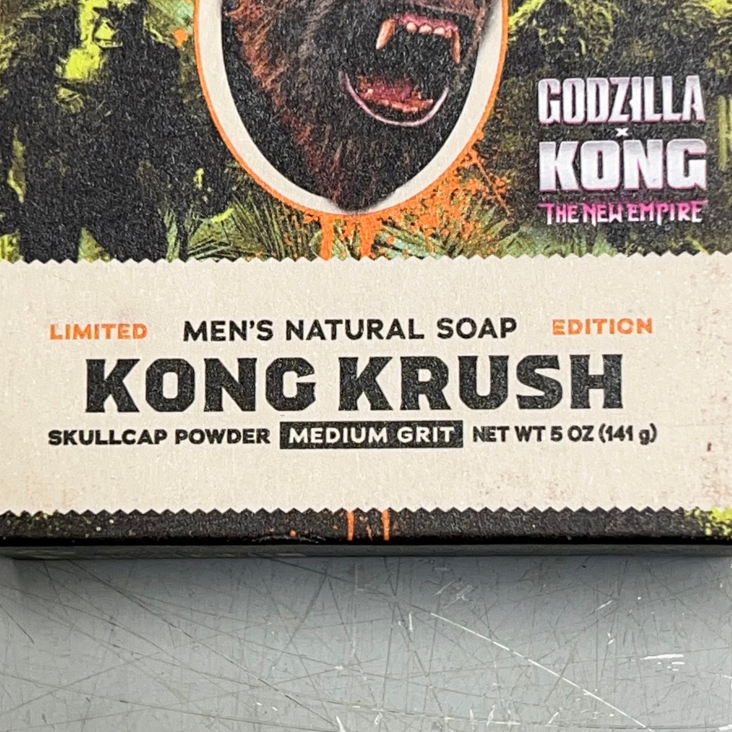 DR SQUATCH (2 PACK) Kong Krush Medium Grit Natural Bar Soap LIMITED EDITION 5 oz