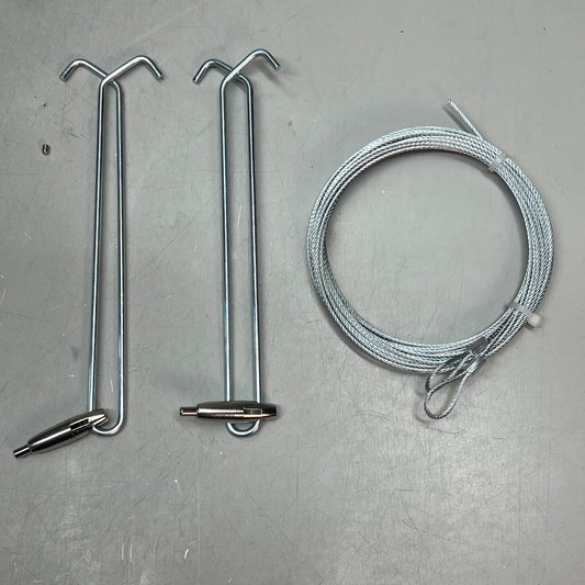 LITHINIA LIGHTING Single Aircraft Cable Gripper Y Hanger Kit 10' Chrome ZACVH