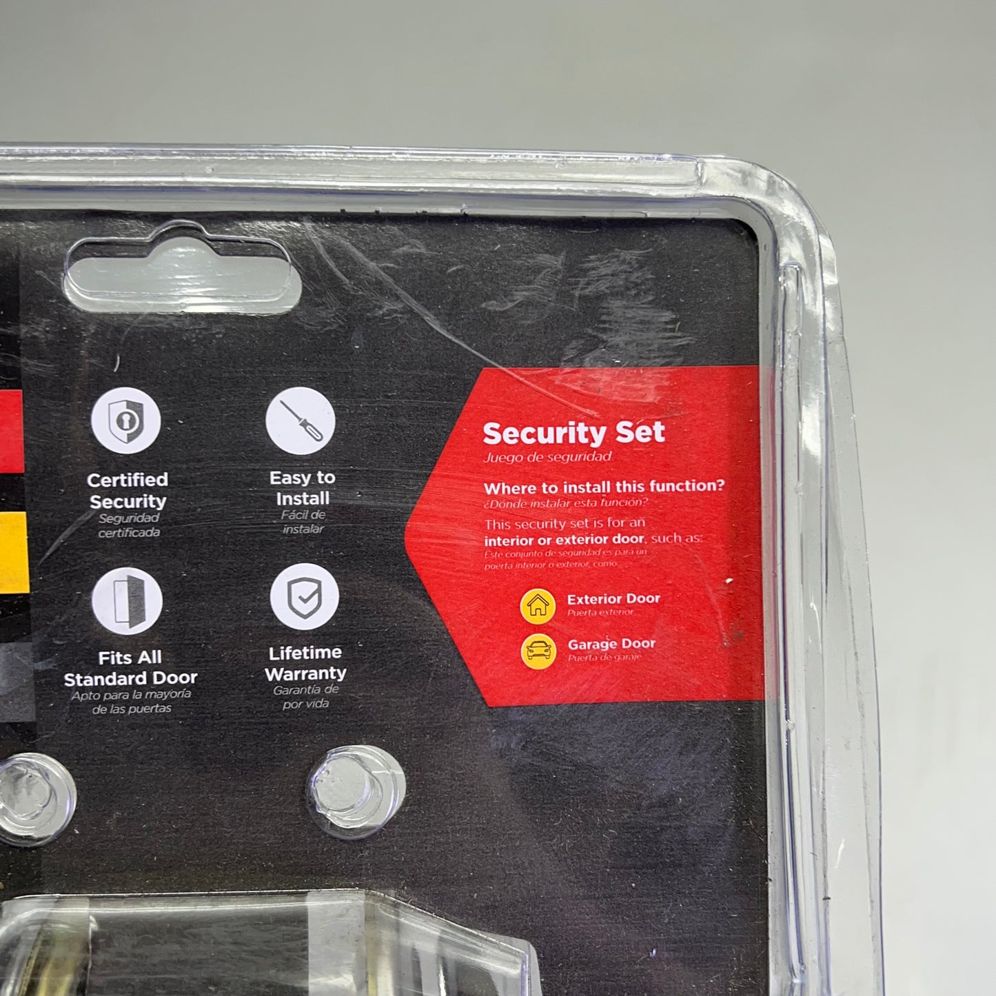 KWIKSET Combo Tylo Security Set Deadbolt Keyed One Side Satin Chrome 96900-252