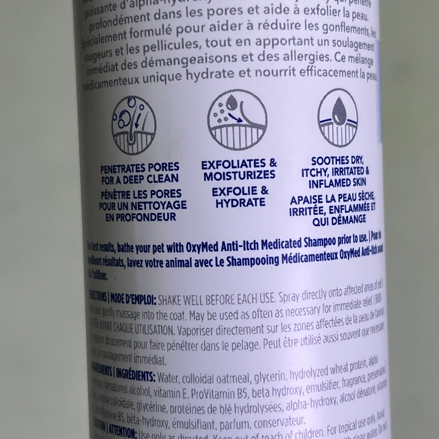 TROPICLEAN (2 PACK) Oxymed Anti-Itch Medicated Soothing Spray 8 fl oz