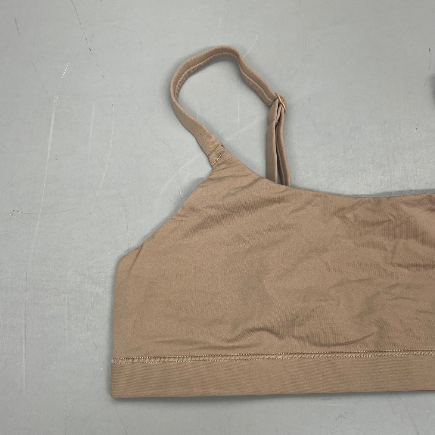 SKIMS Buttery Soft Fits Everybody Scoop Bralette Women's Sz M Ochre BR-SCN-2025