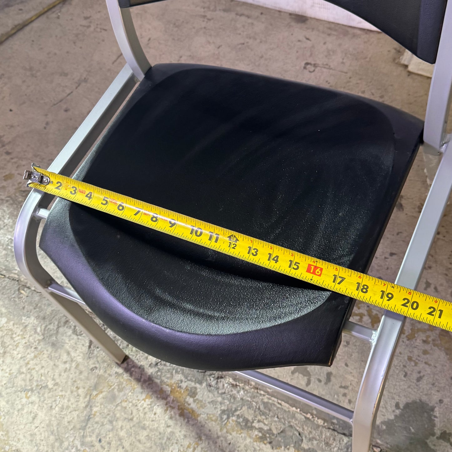 LIFETIME (2 PACK) Plastic Indoor/Outdoor Stacking Chair Sz 20"W x 17"L x 32"H, Black 721614