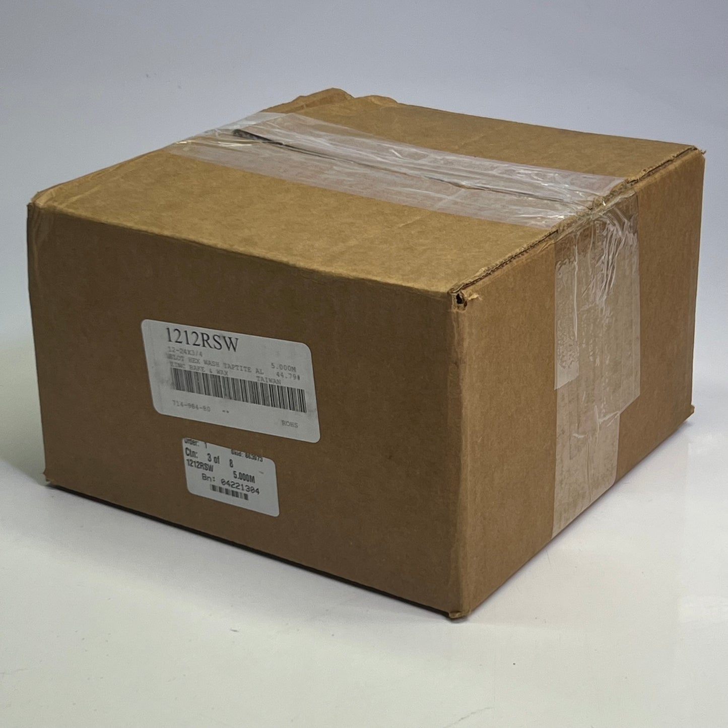 (5000 Screws) Slot Hex Wash Taptite Al Zinc Bake & Wax Sz 12-24X3/4, 1212RSW