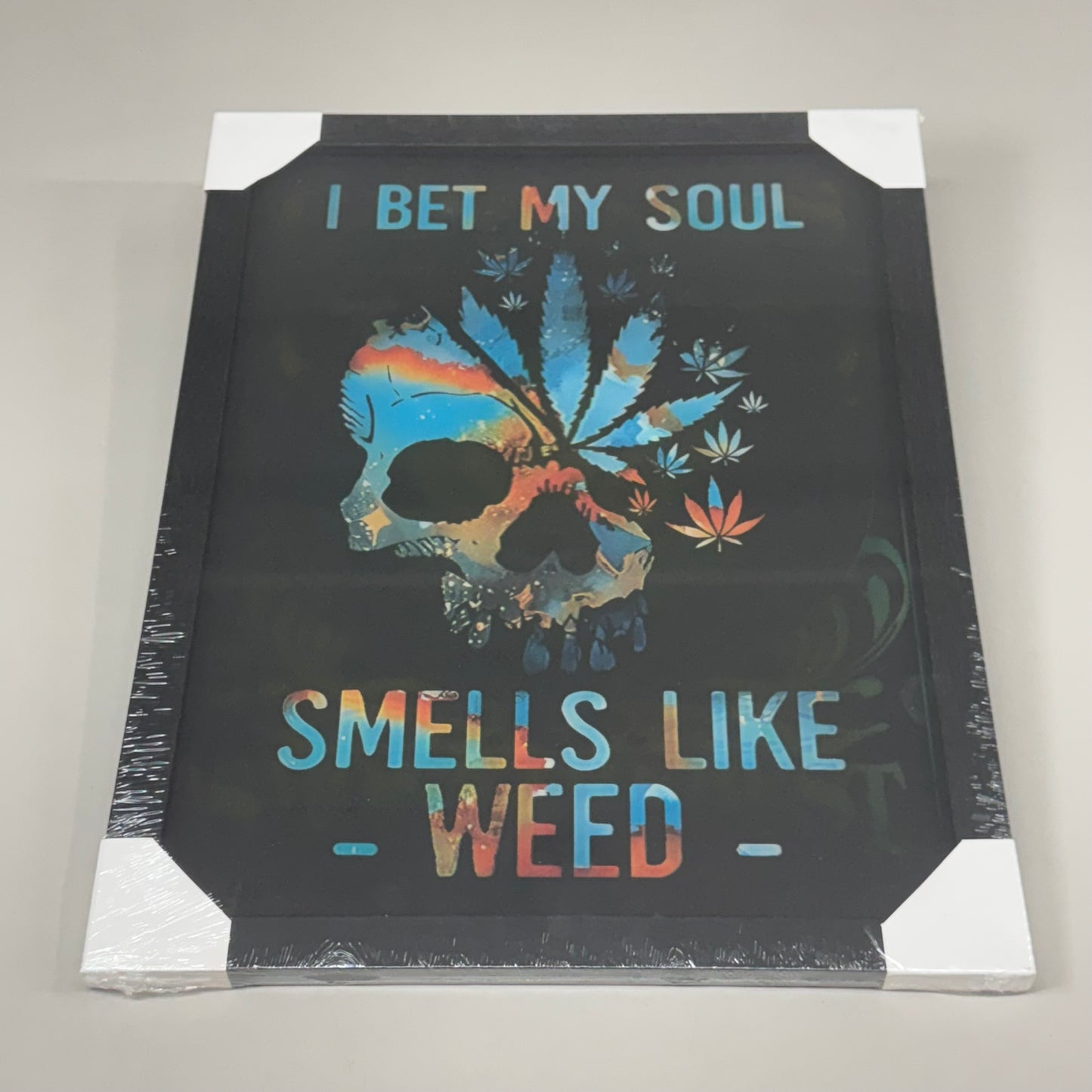 UNBRANDED 3D Poster "I Bet My Soul Smells Like Weed" "Smoke the Best" 17"x13"