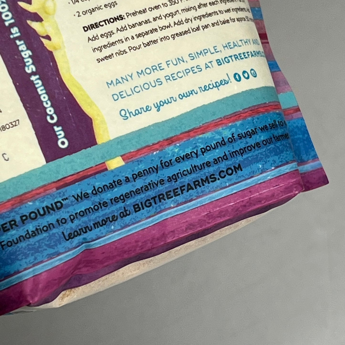 BIG TREE FARMS (3 PACK) Vanilla Coconut Sugar Unrefined 14 Oz Brown BB 08/28