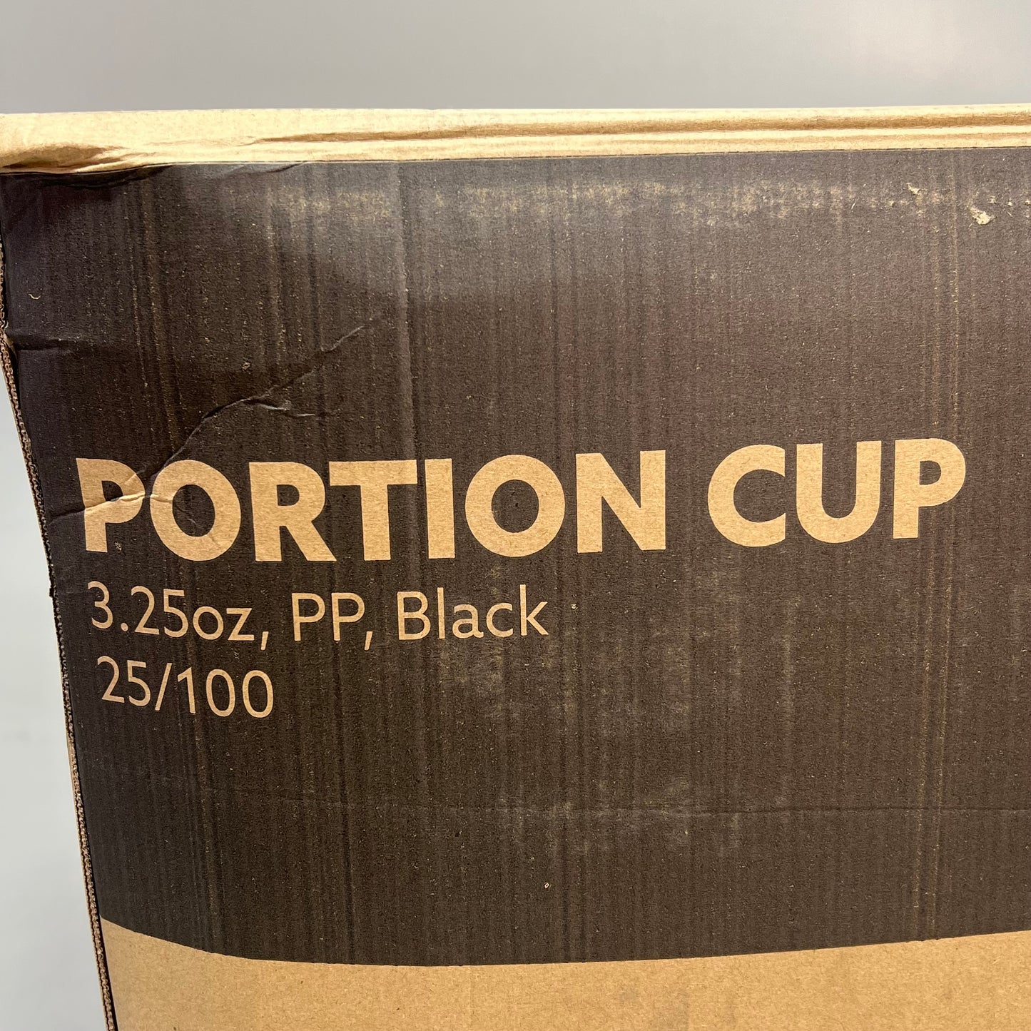 ZA@ EVO PAK (2,500 PACK) Portion Cups 3.25oz Black CPP325B