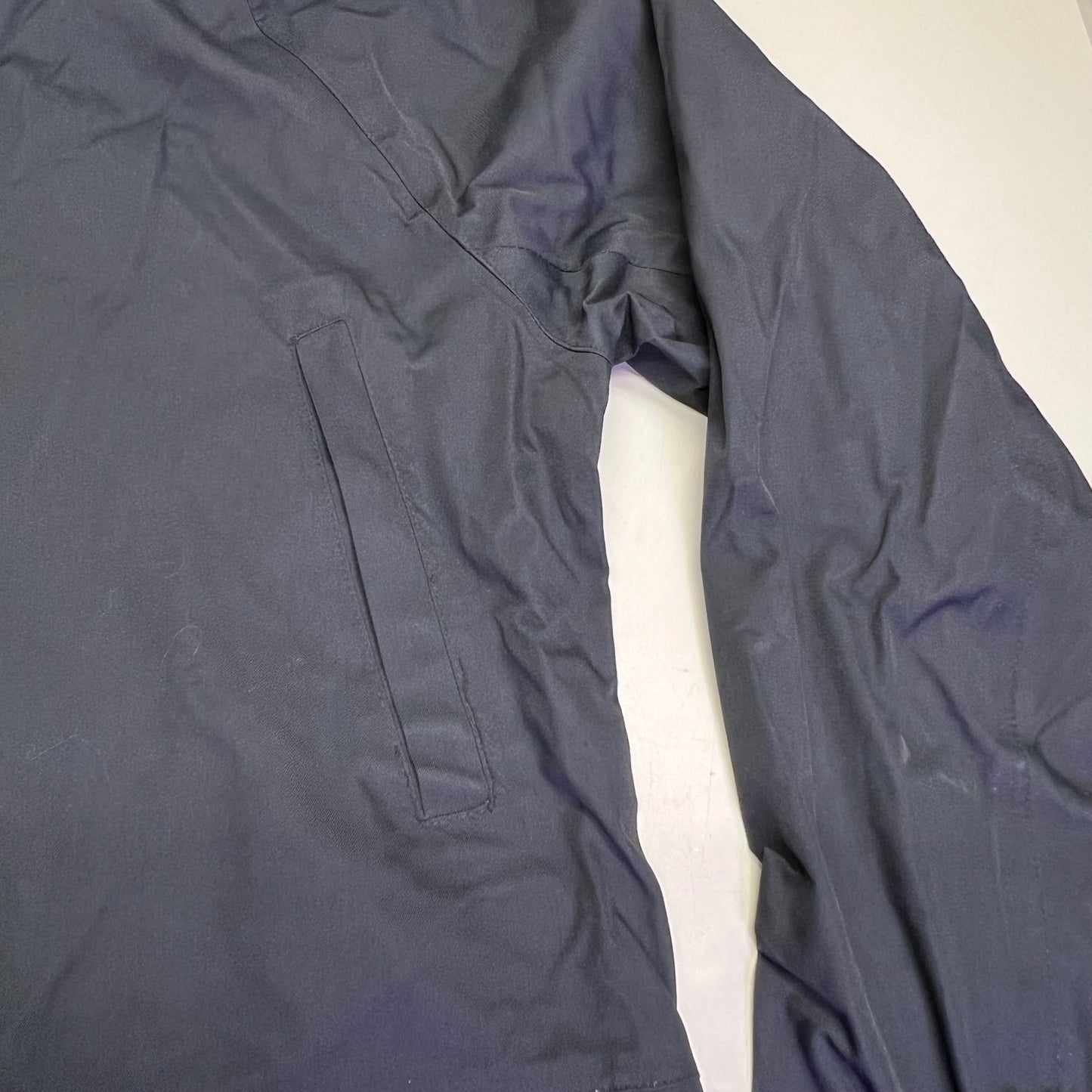 BARO Hooded Zip Closure Waterproof Drywear Long Trench Coat Unisex Sz M Black