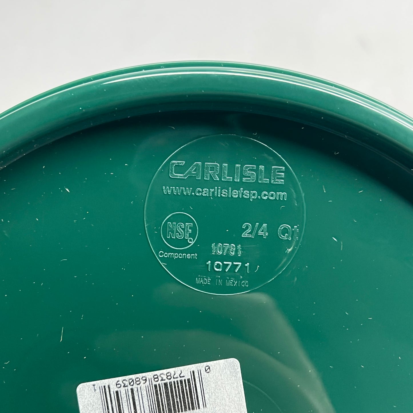 ZA@ CARLISLE (12 PACK) Food Storage Lid Fits 2 & 4 qt Round Forest Green 1077108