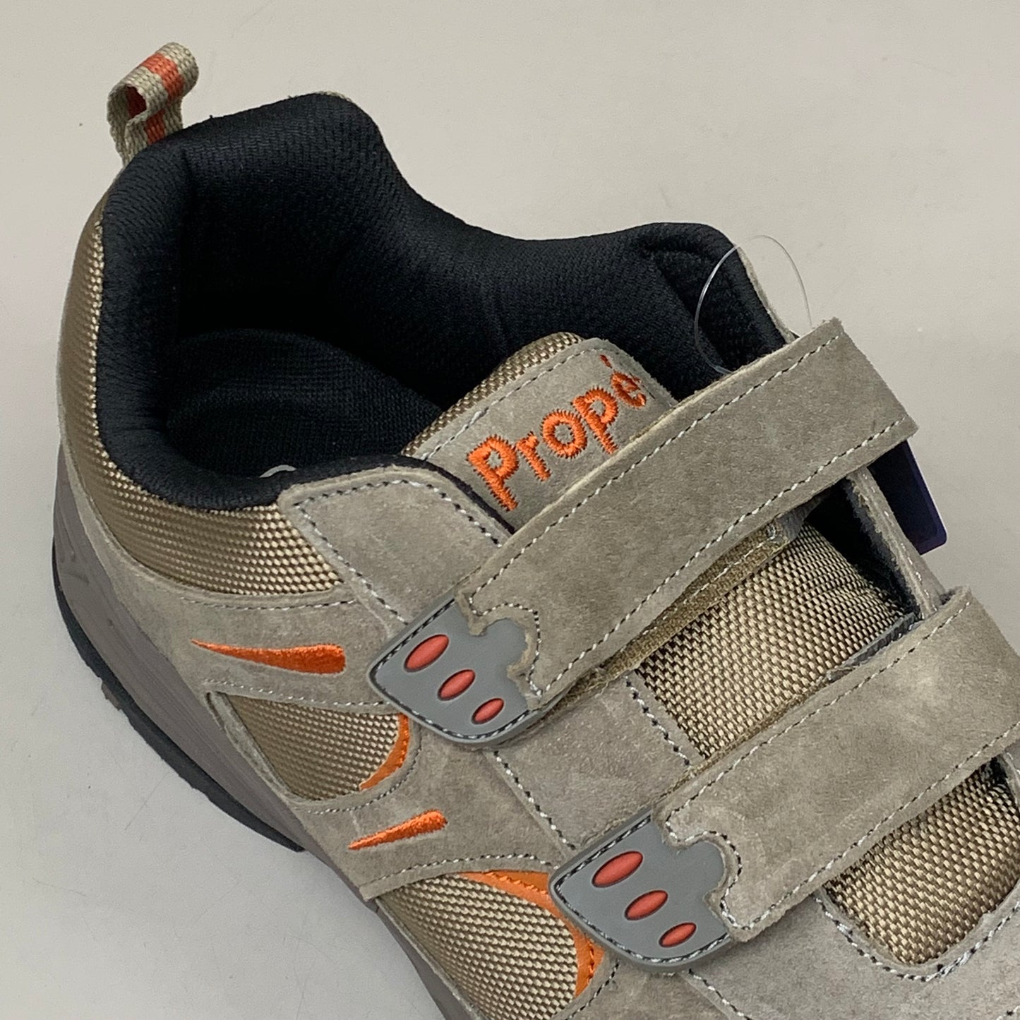 PROPET Connelly Strap Sneaker Shoes M(D) Men's SZ 9.5 Gunsmoke/Orange M5502GUO-M-09H