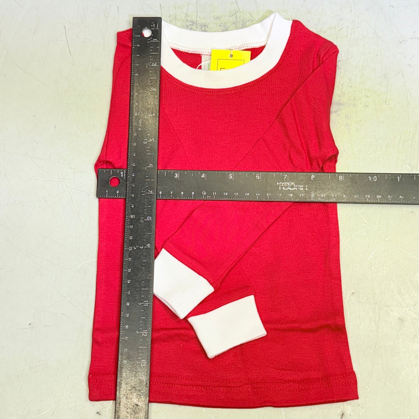 LTC Children Pajamas 100% Cotton Unisex (Sz-18M) Red/White