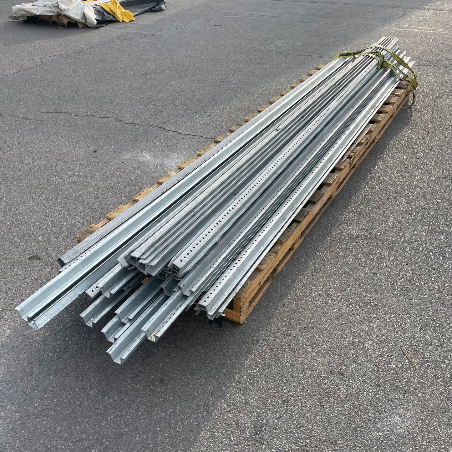 Z@ UNBRANDED U Channel Sign Posts 14 ft Galvanized Steel