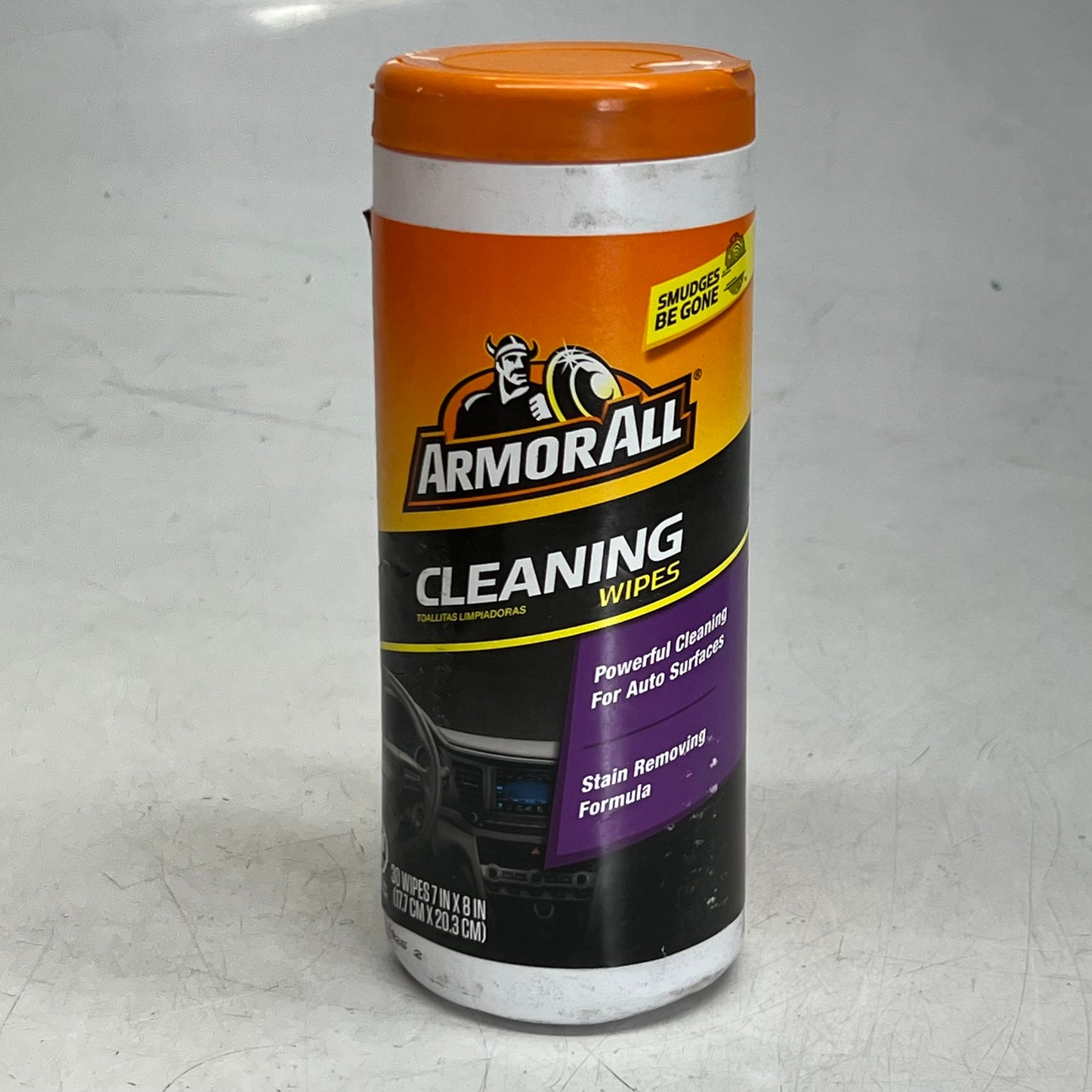 ZA@ ARMOR ALL (6 PACK) Car Interior Protectant Wipes 30 Wipes Sz 7" X 8", White 177421 (AS-IS, Some Containers are Damaged) A