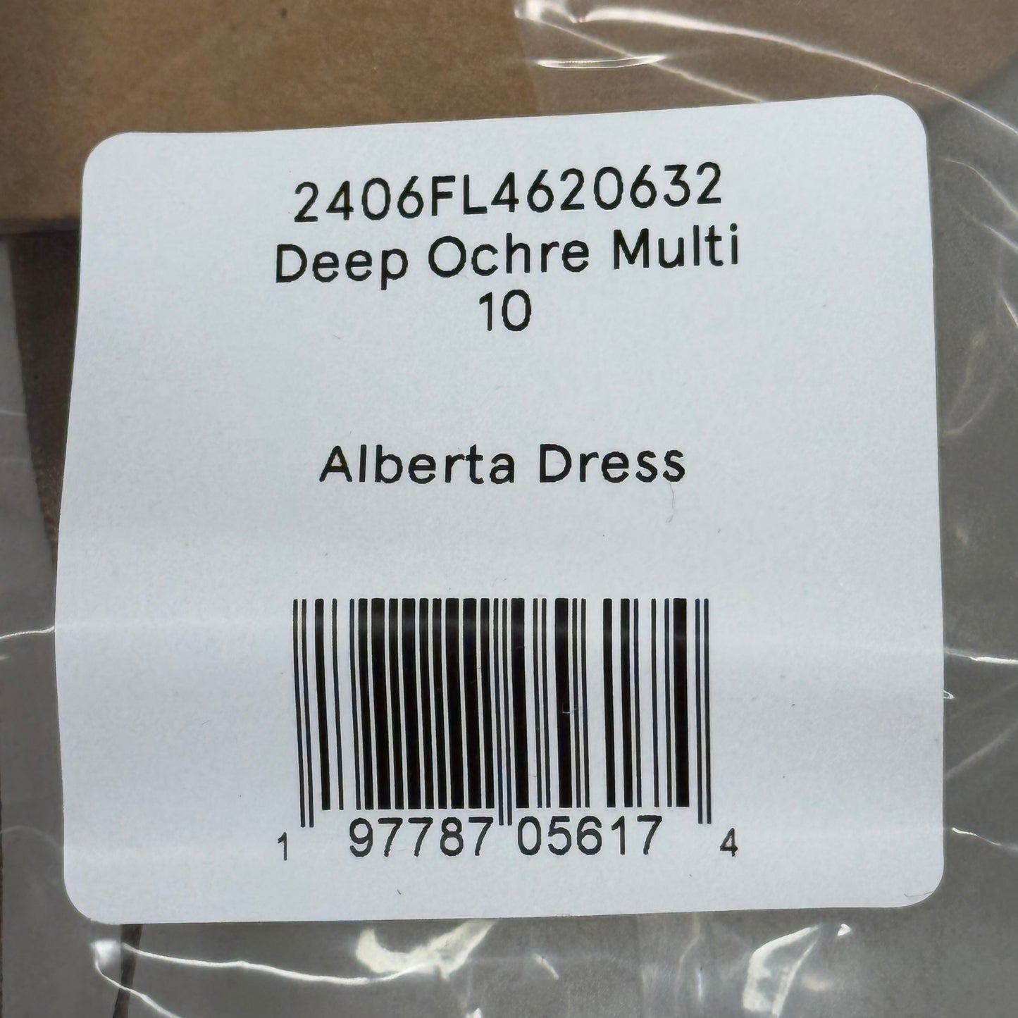 VERONICA BEARD Alberta Deep Ochre Multicolored Dress Sz-10 2406FL4620632